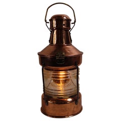 Solid Copper Ships Anchor Lantern