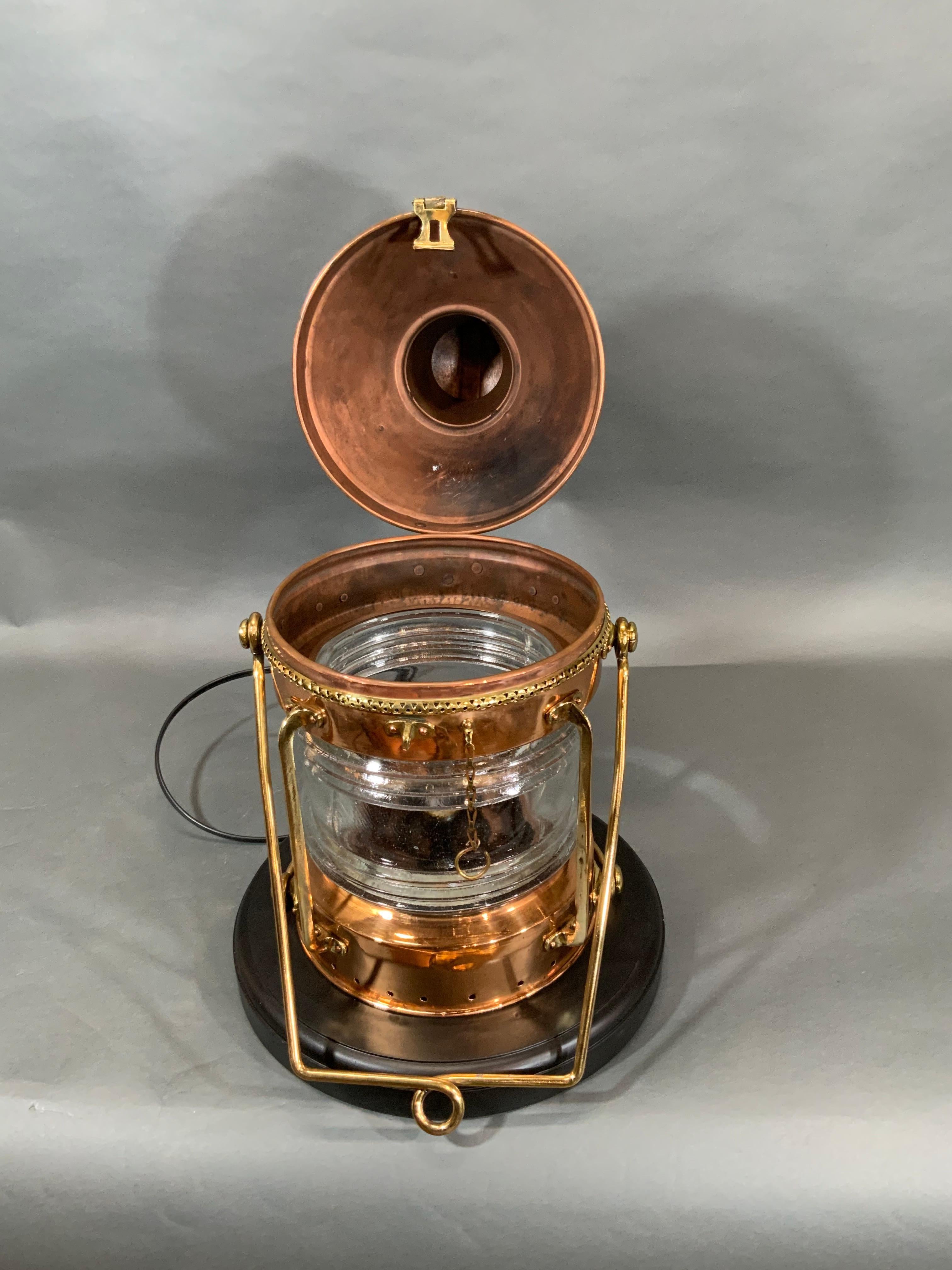 Solid Copper Ships Lantern For Sale 4