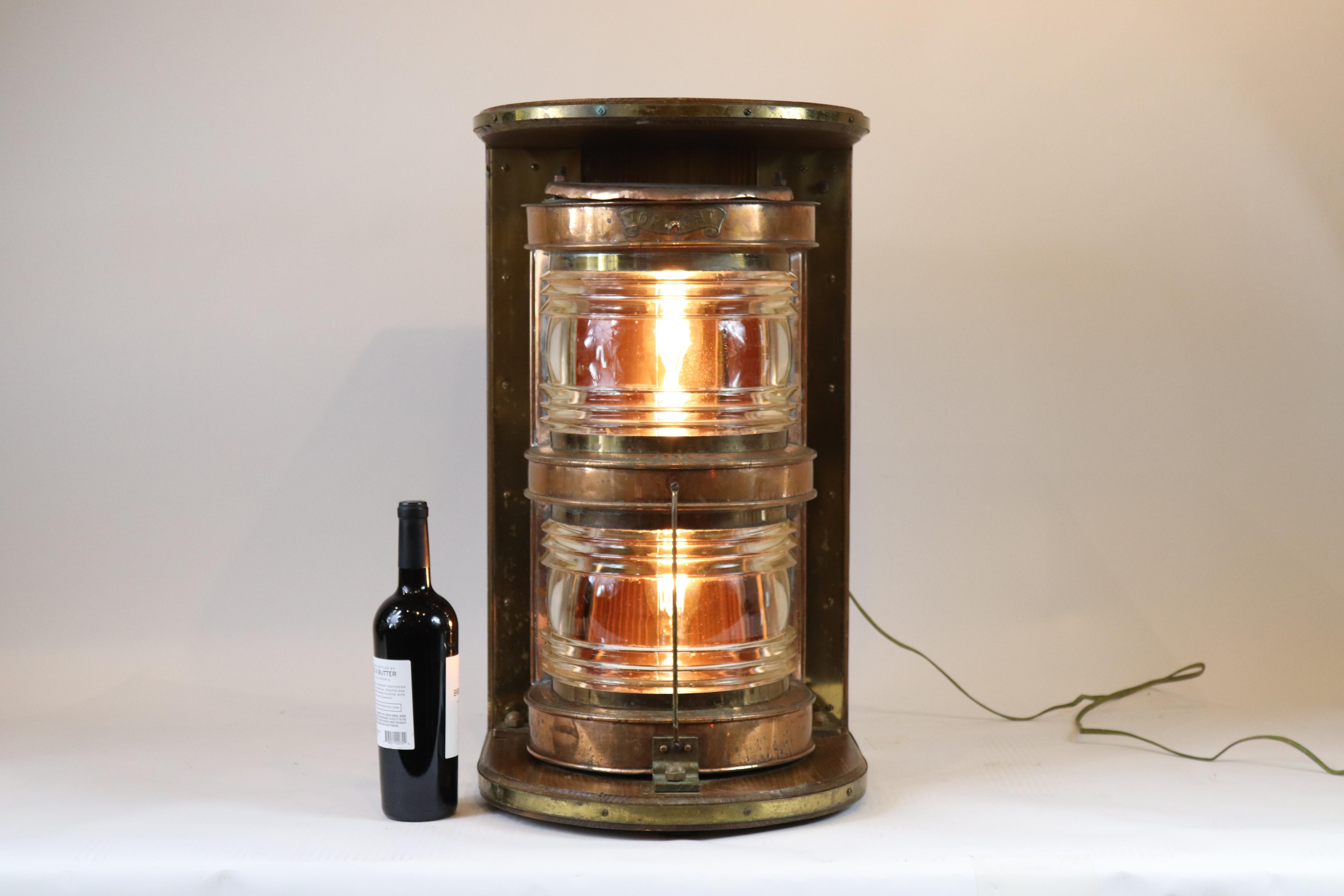 20th Century Solid Copper Ship's Lantern