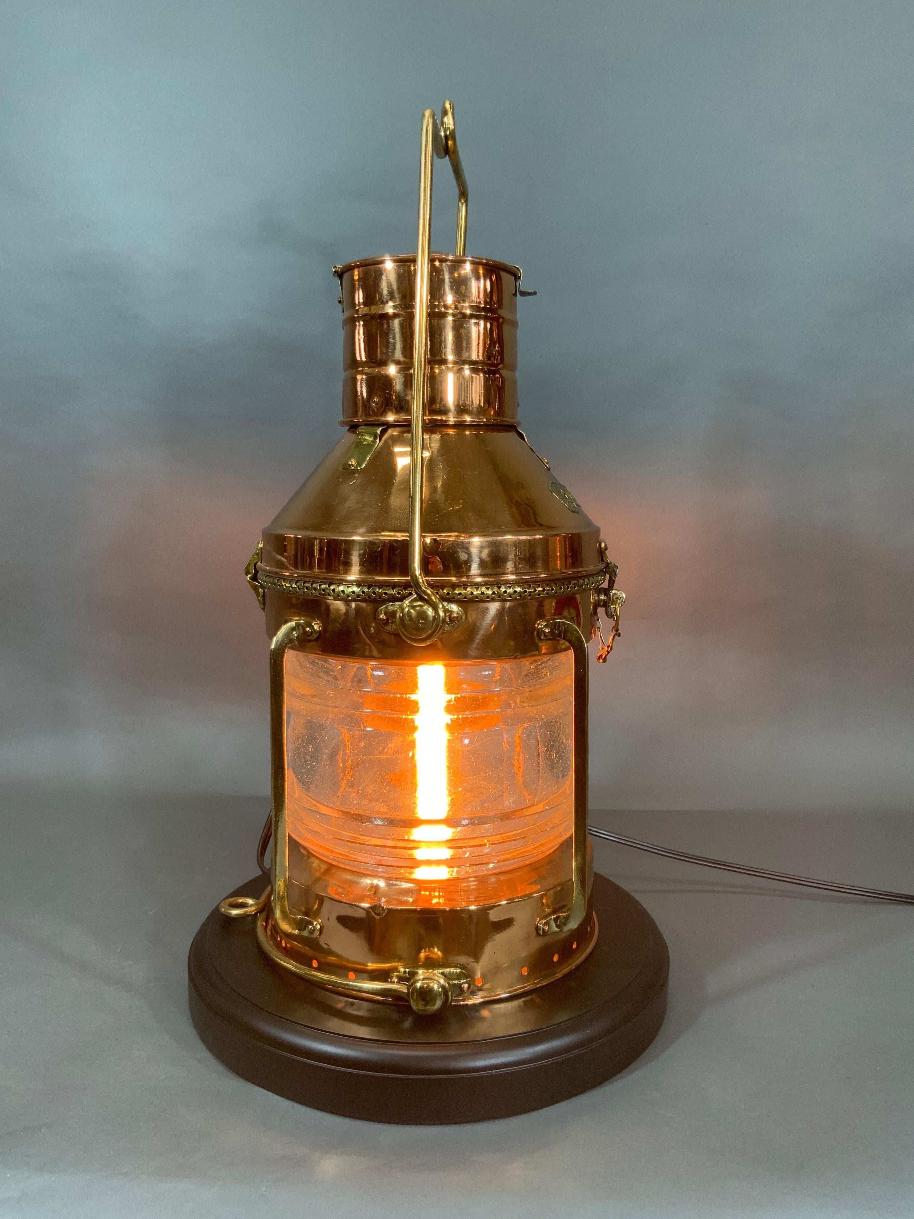 Solid Copper Ships Lantern For Sale 2
