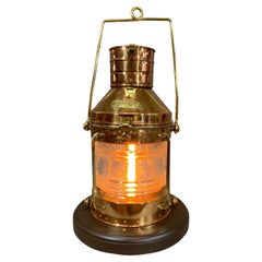 Used Solid Copper Ships Lantern