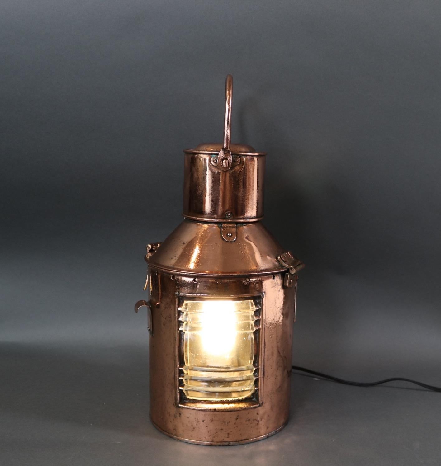 Solid Copper Ships Signal Lantern 2