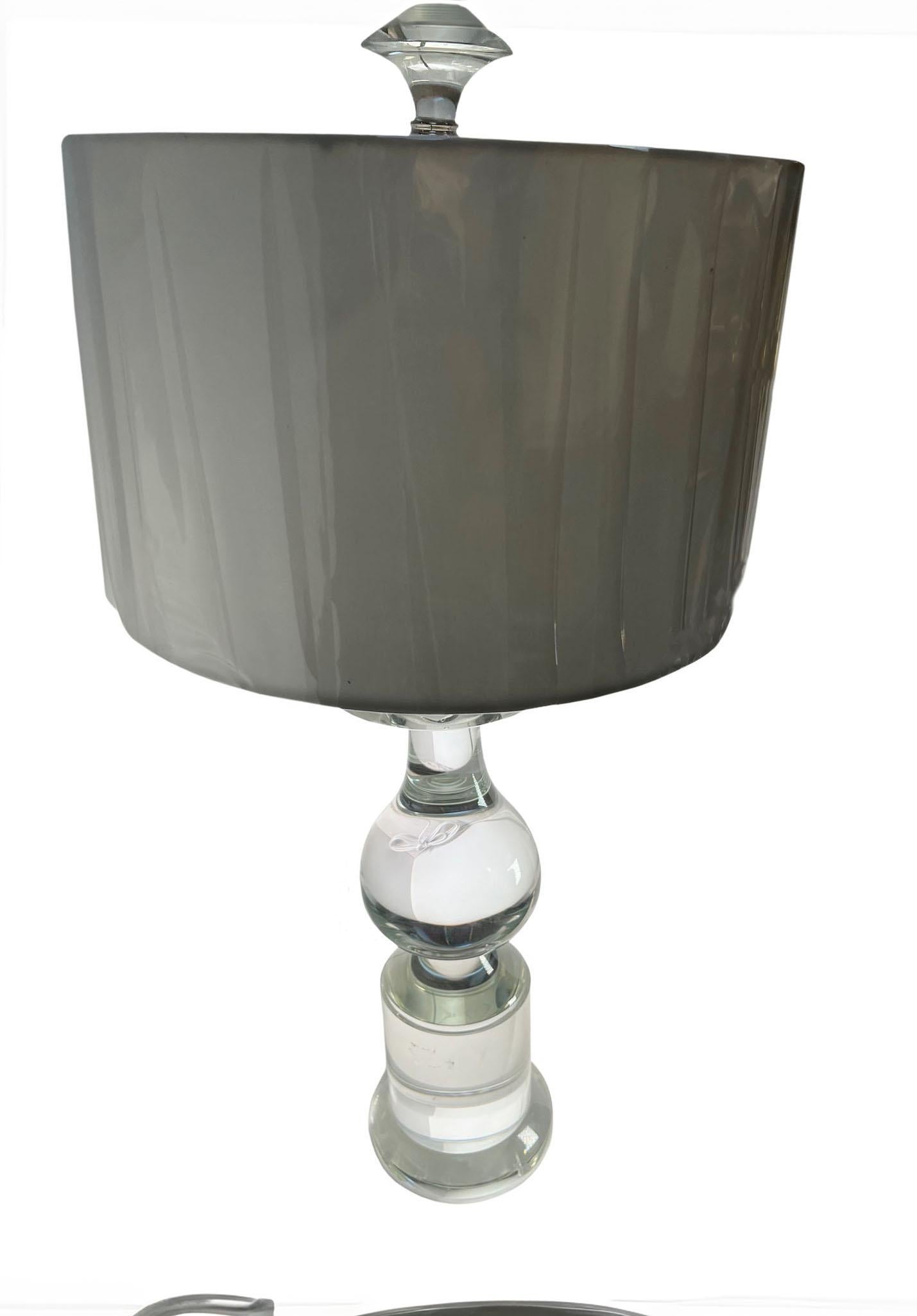 Fin du 20e siècle Lampes cristal massif en vente