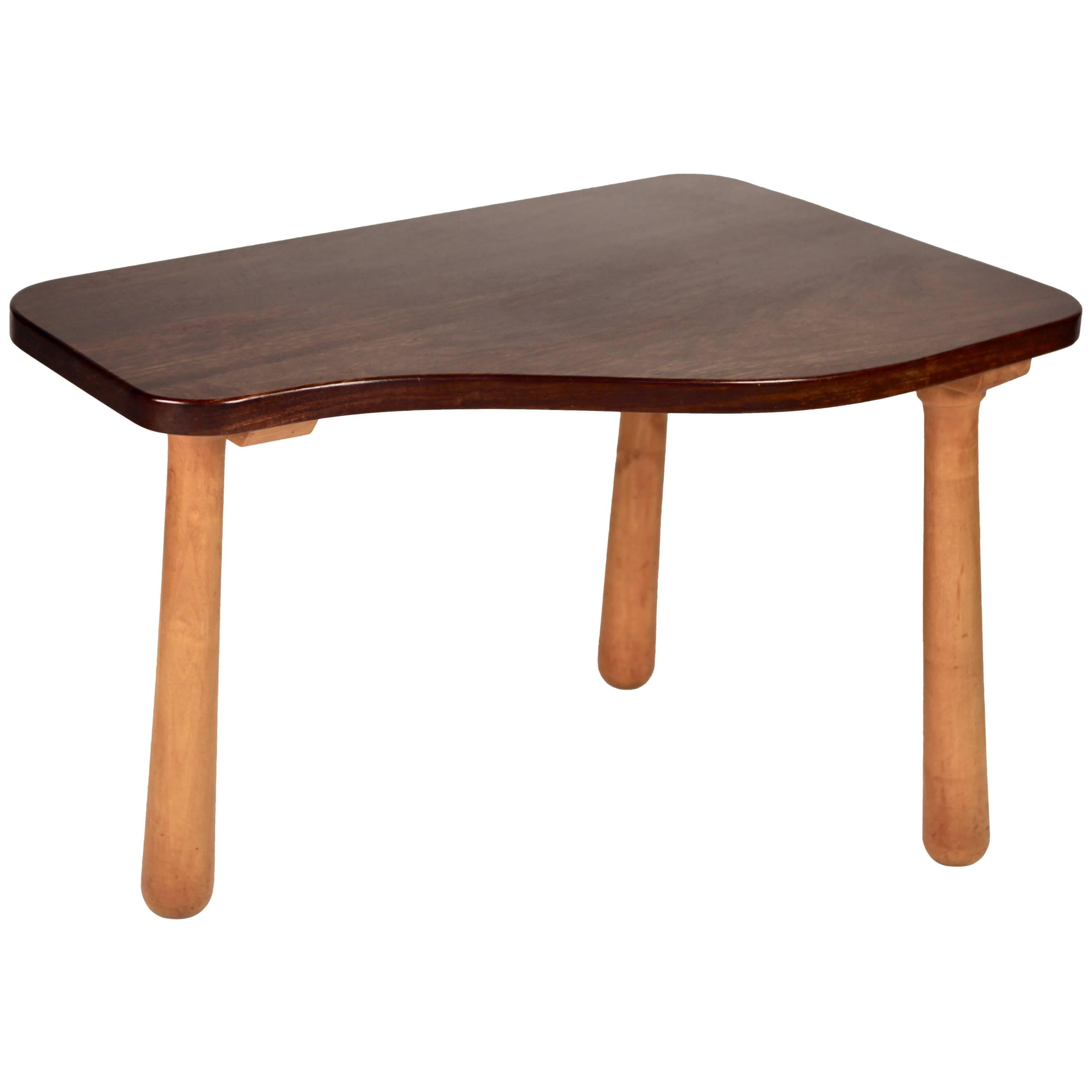 Solid Cuban Mahogany Occasional Table, Sweden, 1940s