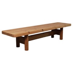 Solid Danish Pine Bench By Architects Friis & Moltke Nielsen, 1978