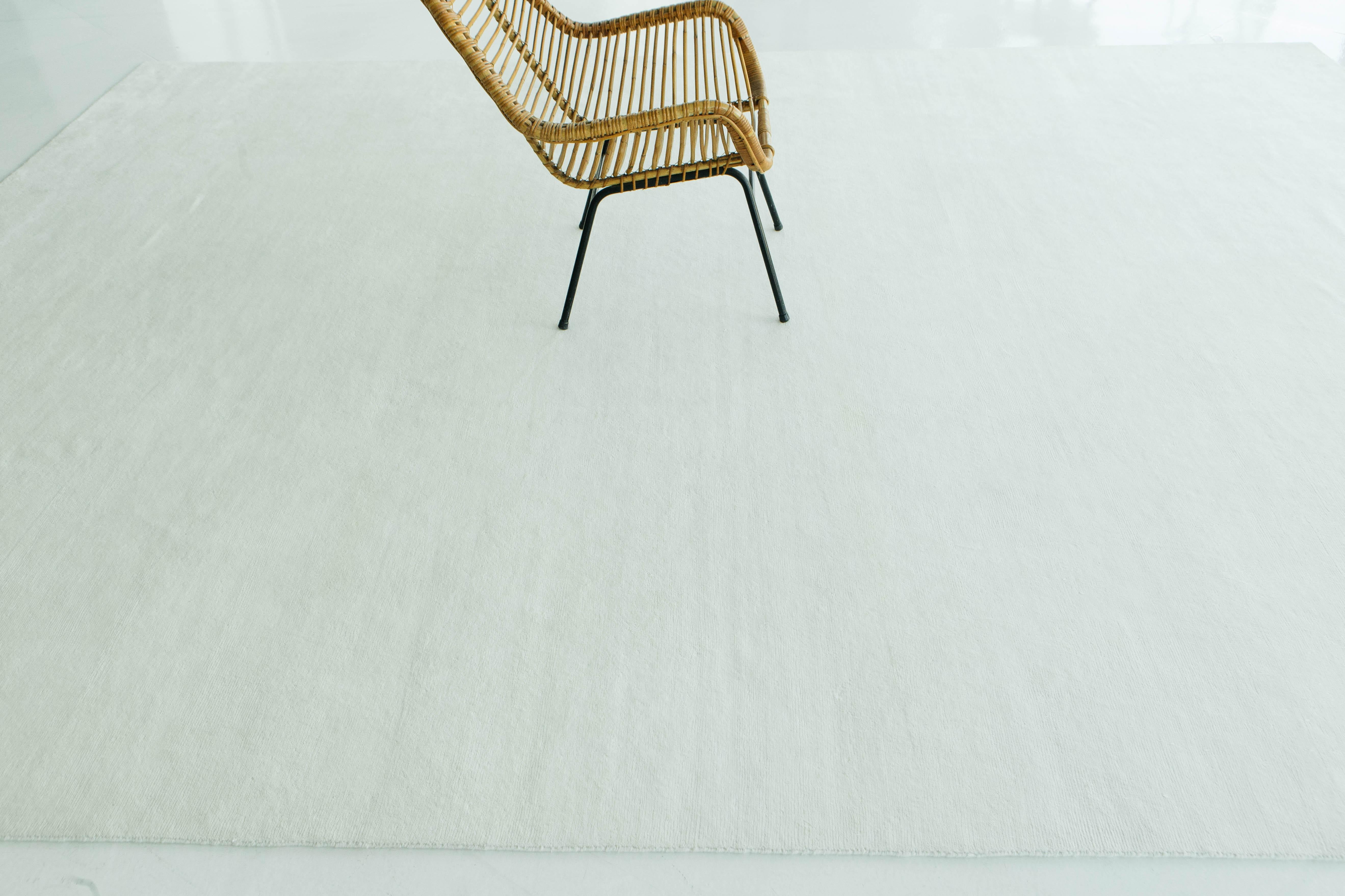 Tappeto in seta di bambù dal design solido Dara di Mehraban Rugs in vendita 3