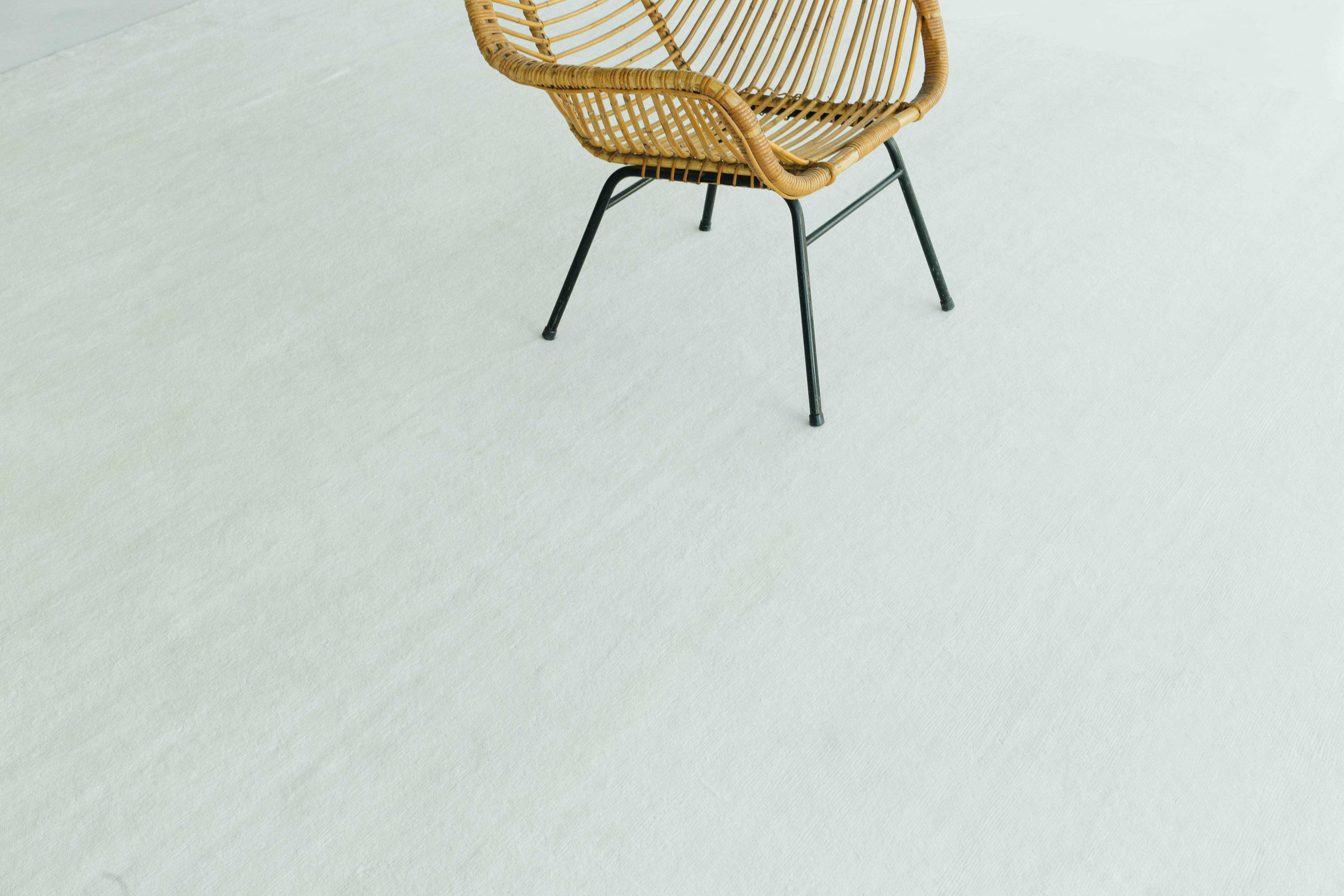 Tappeto in seta di bambù dal design solido Dara di Mehraban Rugs in vendita 2
