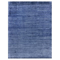 Tappeto in seta di bambù dal design solido Dara di Mehraban Rugs