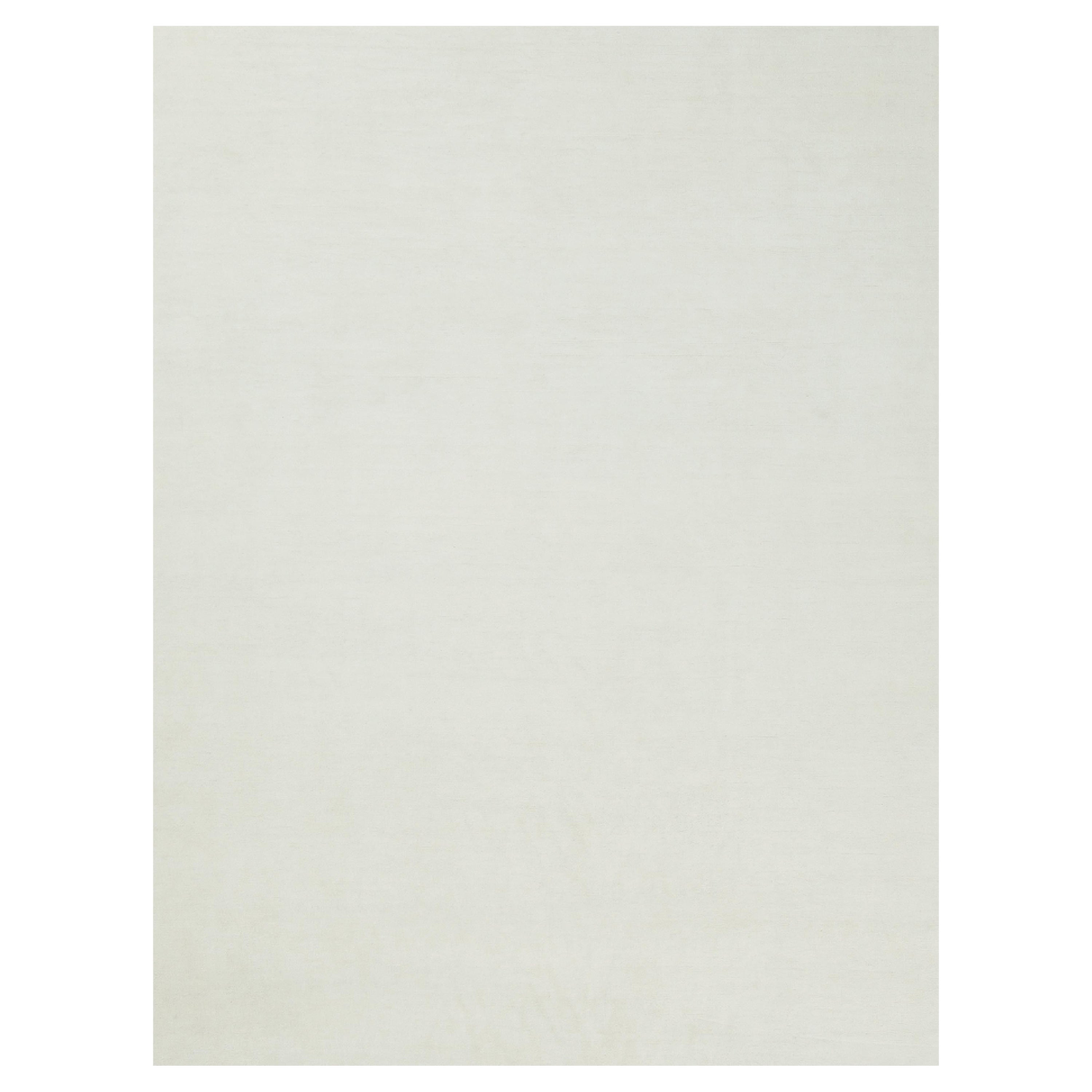 Tappeto in seta di bambù dal design solido Dara di Mehraban Rugs in vendita