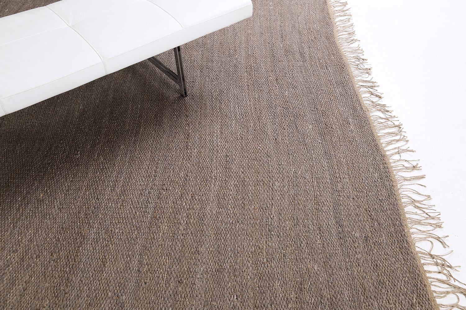 Solid Design Hemp Flachgewebe von Mehraban Teppiche (Indisch) im Angebot