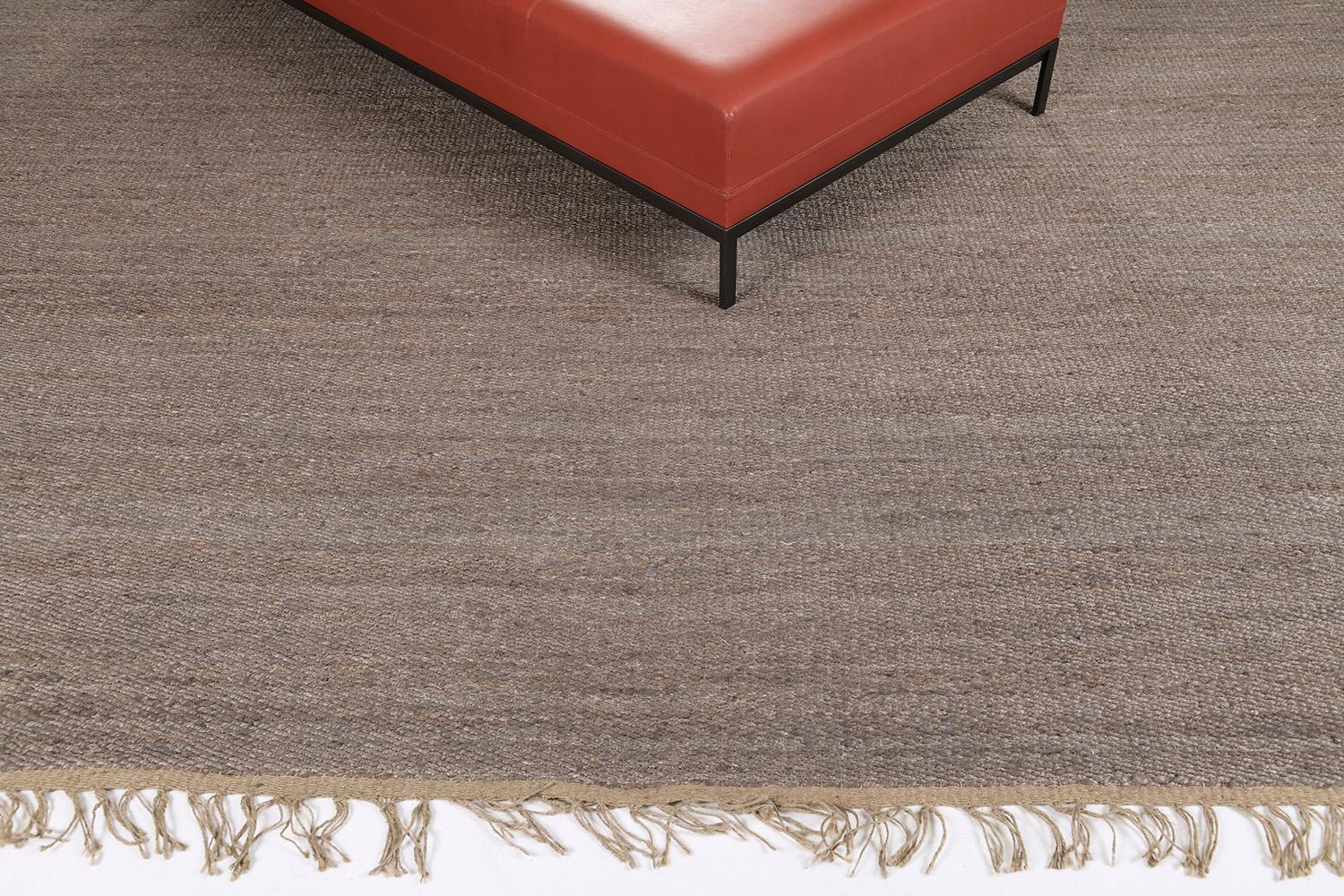 Indiano Solid Design Hemp Flatweave di Mehraban Rugs in vendita