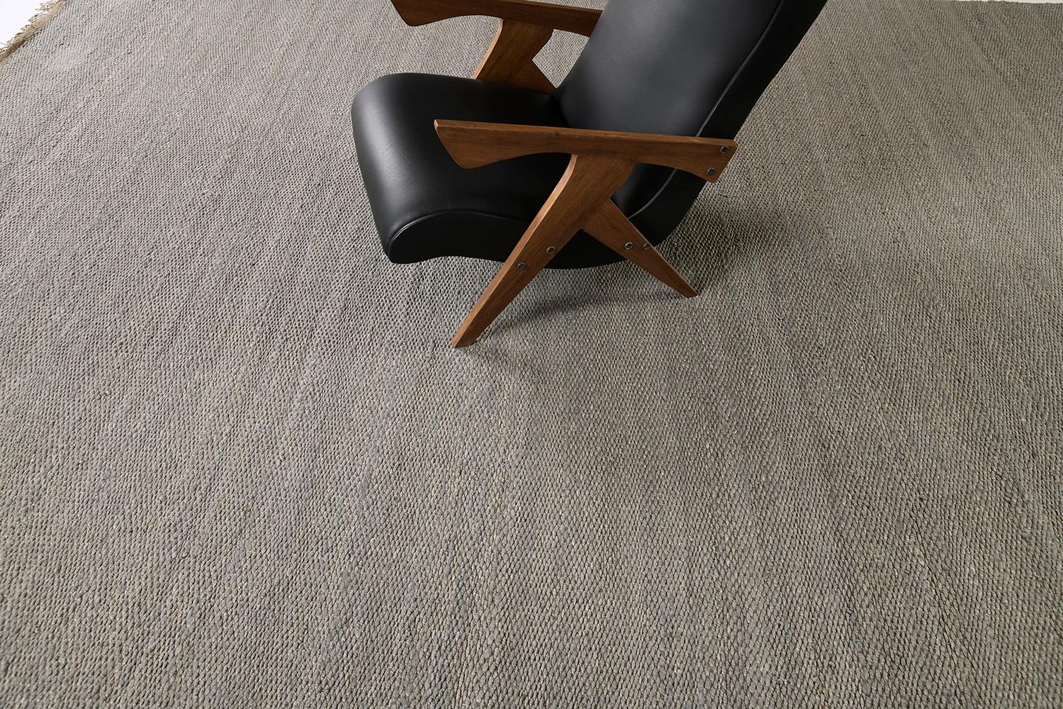 Tessuto a mano Solid Design Hemp Flatweave di Mehraban Rugs in vendita