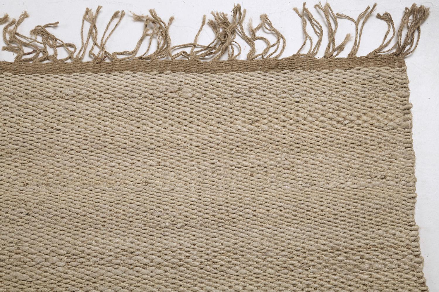 Solid Design Hemp Flachgewebe von Mehraban Teppiche (Handgewebt) im Angebot