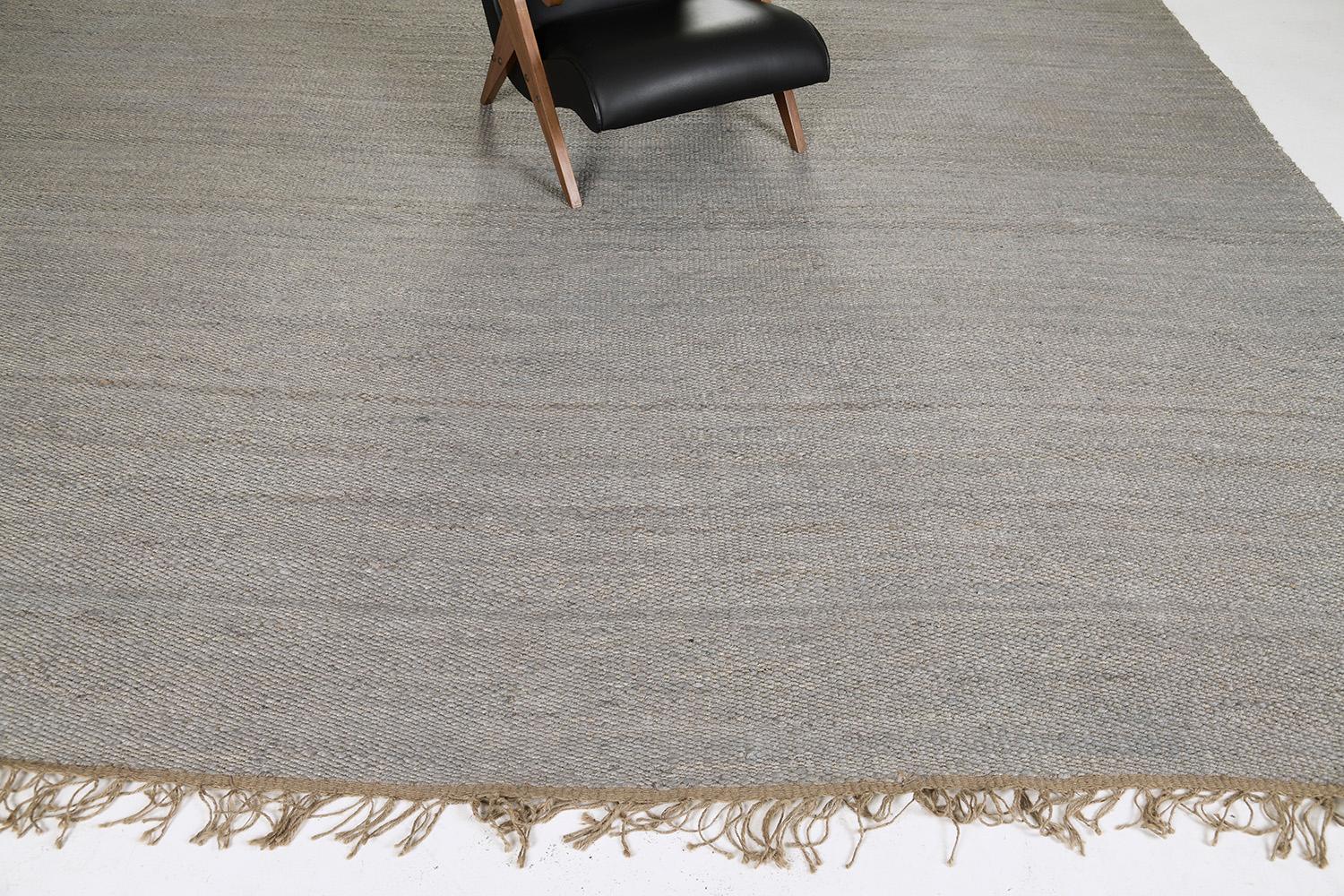 Tessuto a mano Solid Design Hemp Flatweave di Mehraban Rugs in vendita