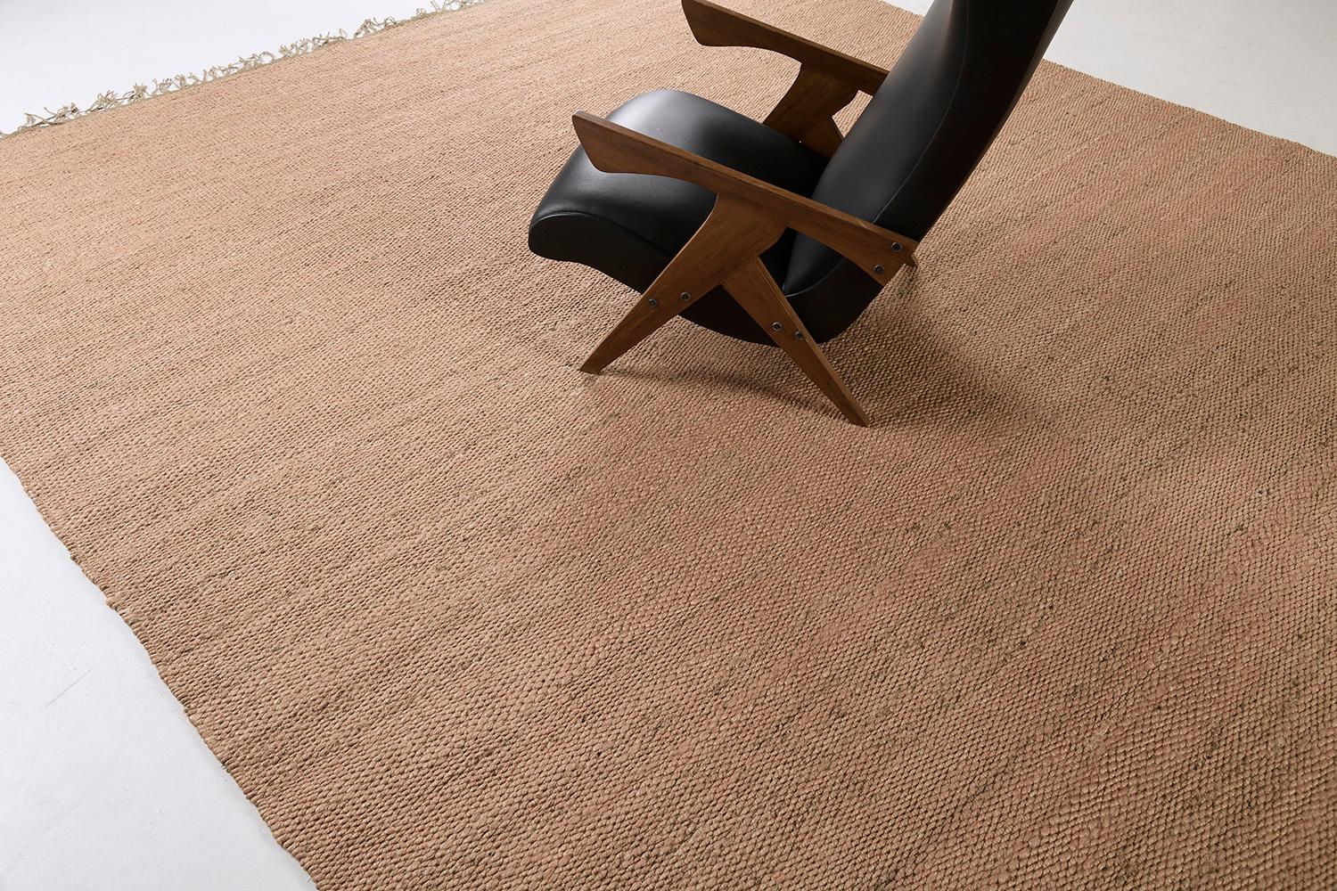 Solid Design Hemp Flatweave by Mehraban Rugs In New Condition For Sale In WEST HOLLYWOOD, CA