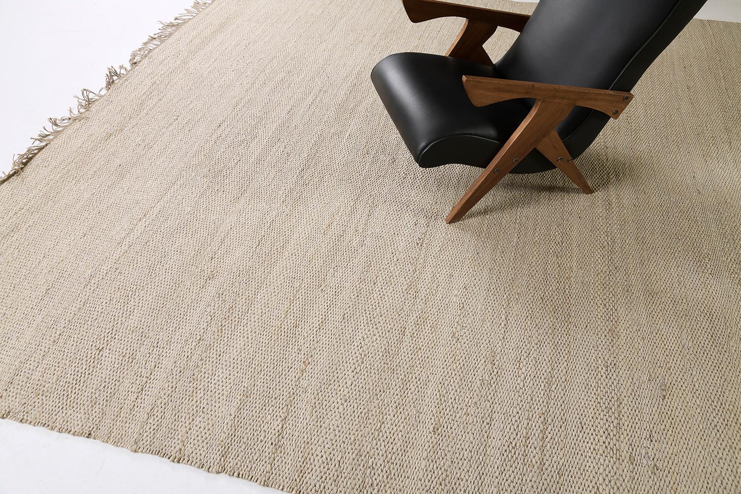 Solid Design Hemp Flatweave by Mehraban Rugs In New Condition For Sale In WEST HOLLYWOOD, CA