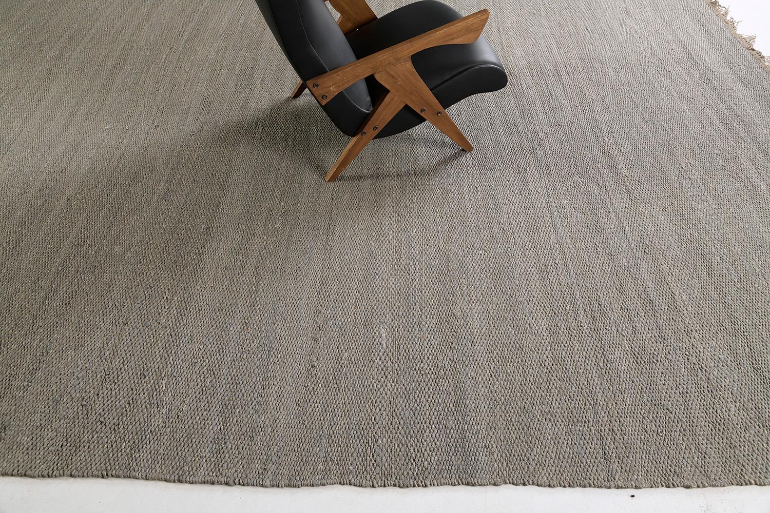 XXI secolo e contemporaneo Solid Design Hemp Flatweave di Mehraban Rugs in vendita
