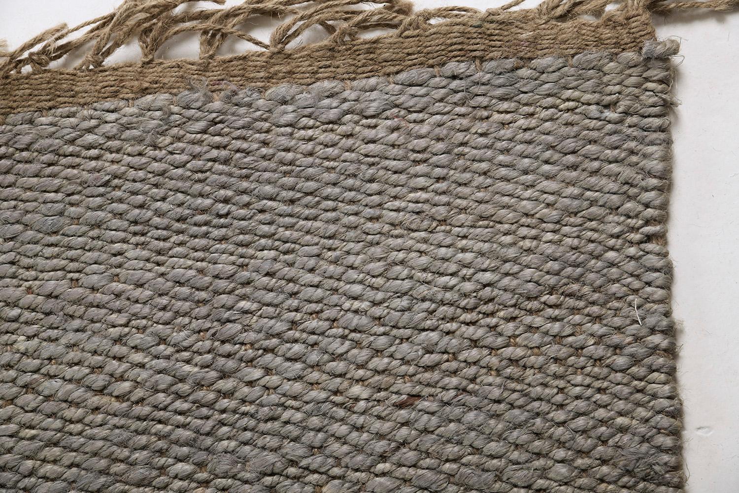 XXI secolo e contemporaneo Solid Design Hemp Flatweave di Mehraban Rugs in vendita