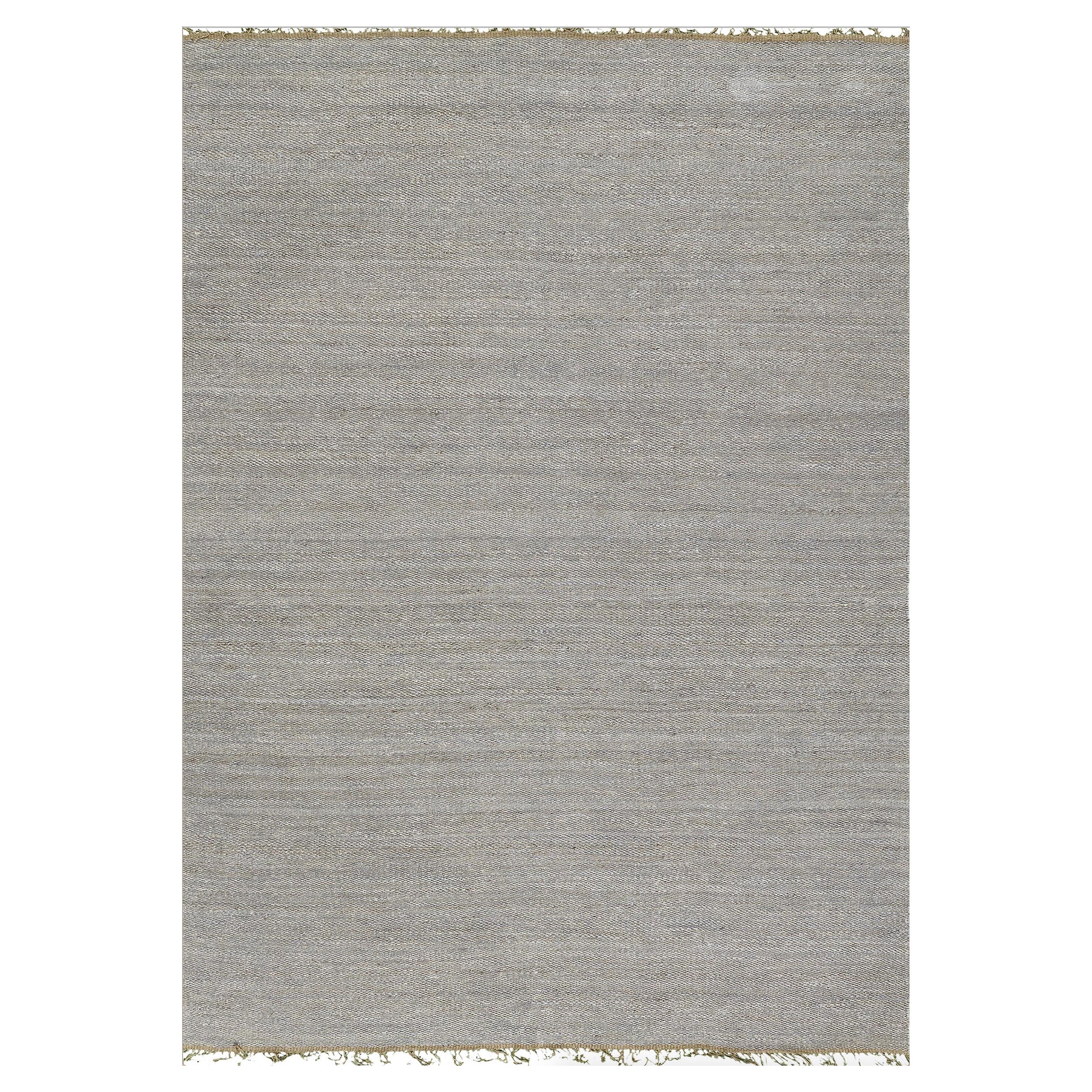 Solid Design Hemp Flatweave by Mehraban Rugs