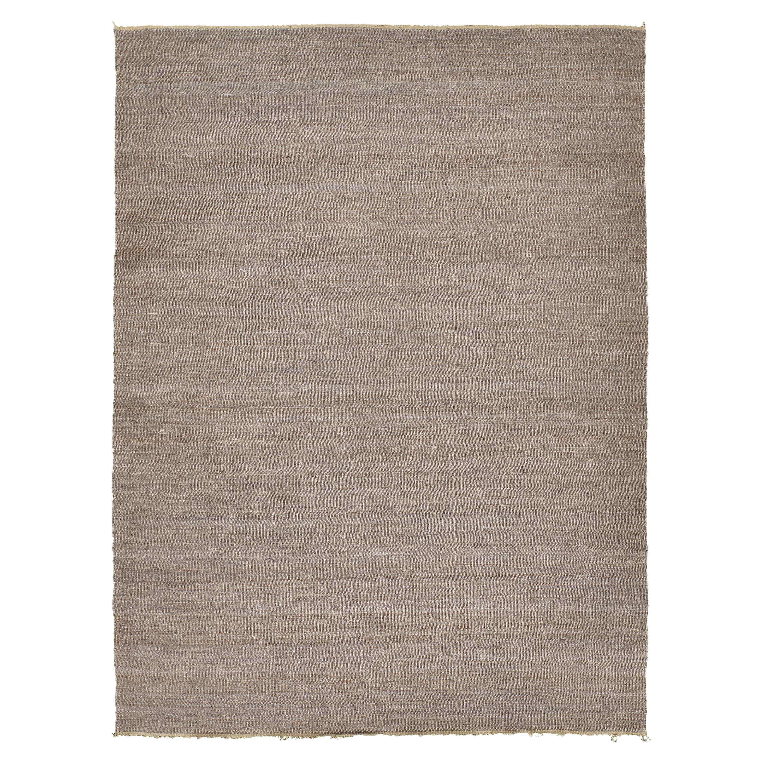 Tejido plano de cáñamo de diseño sólido de Mehraban Rugs