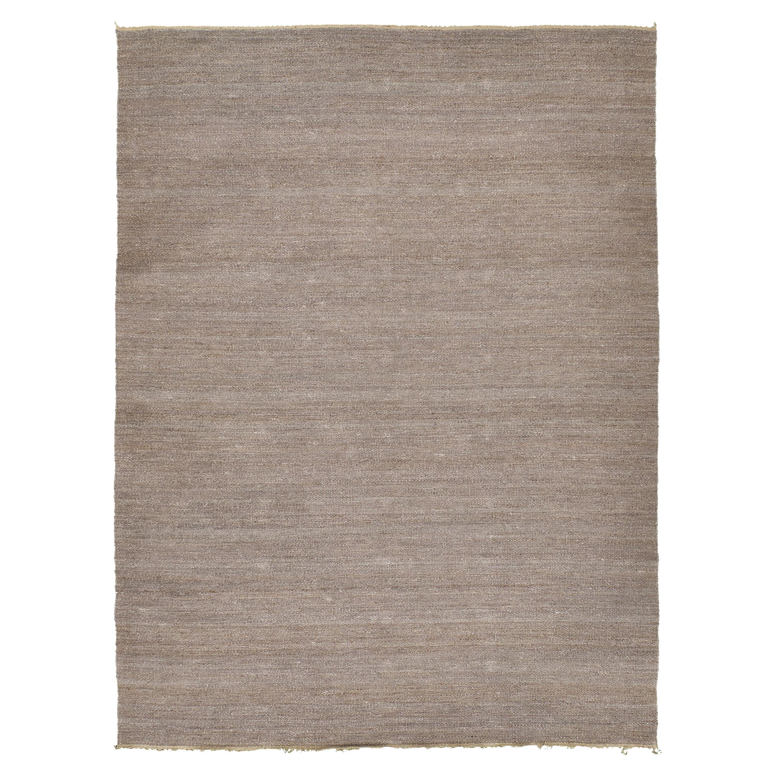 Solid Design Hemp Flatweave by Mehraban Rugs