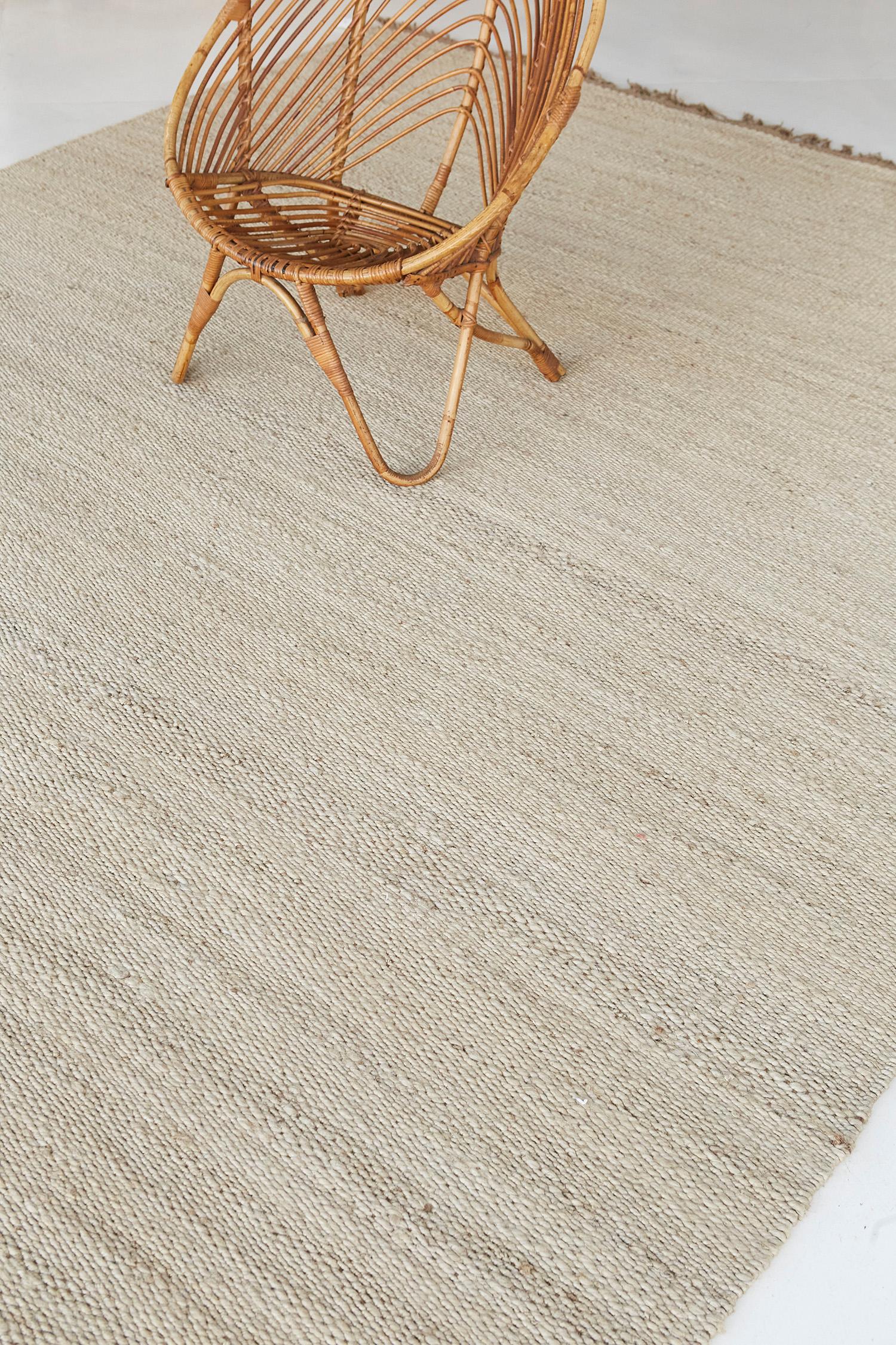 Solid Design Hanf Flachgewebe (Handgeknüpft) im Angebot