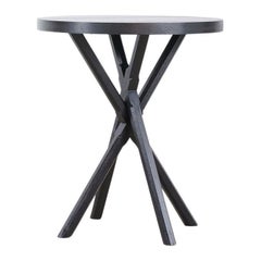 Solid Ebonized Oak Bond Side Table by Lynnea Jean