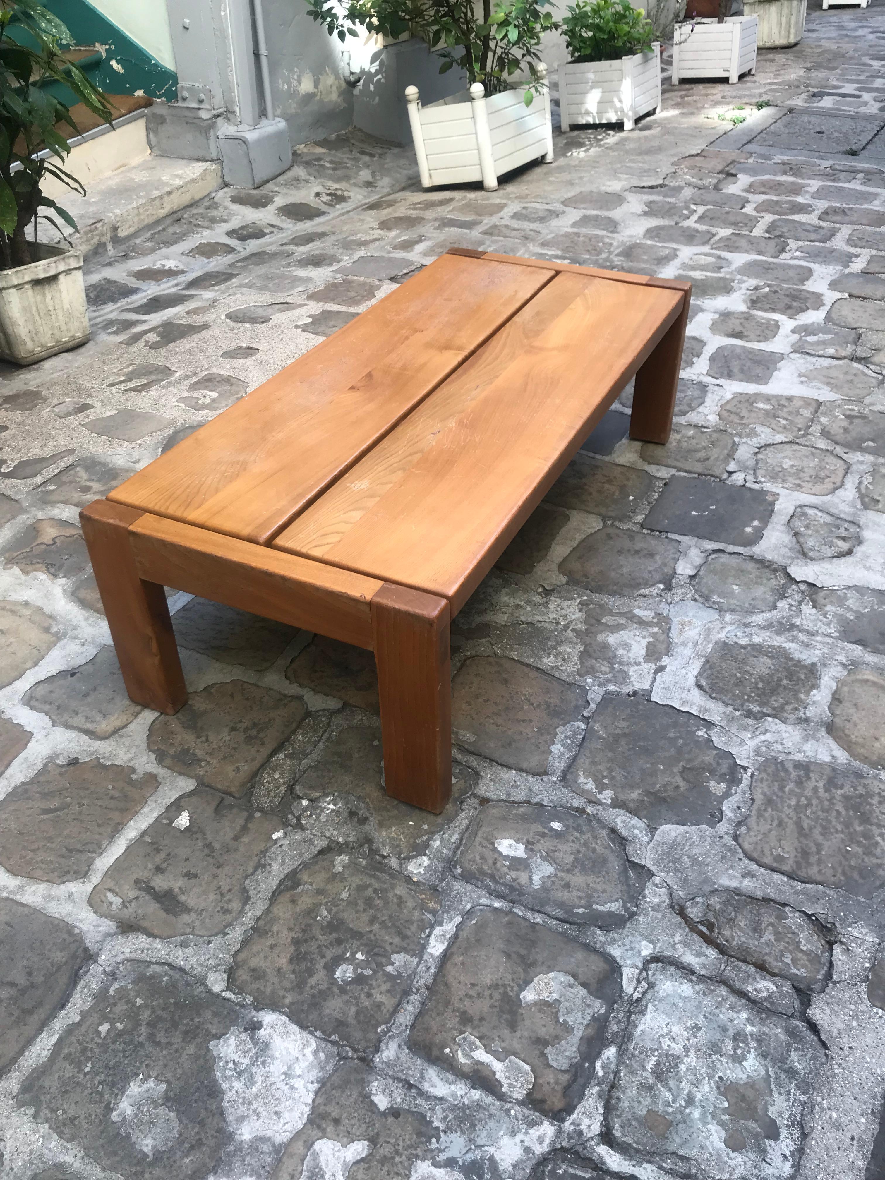 Solid Elm Bench, Regain For Sale 4