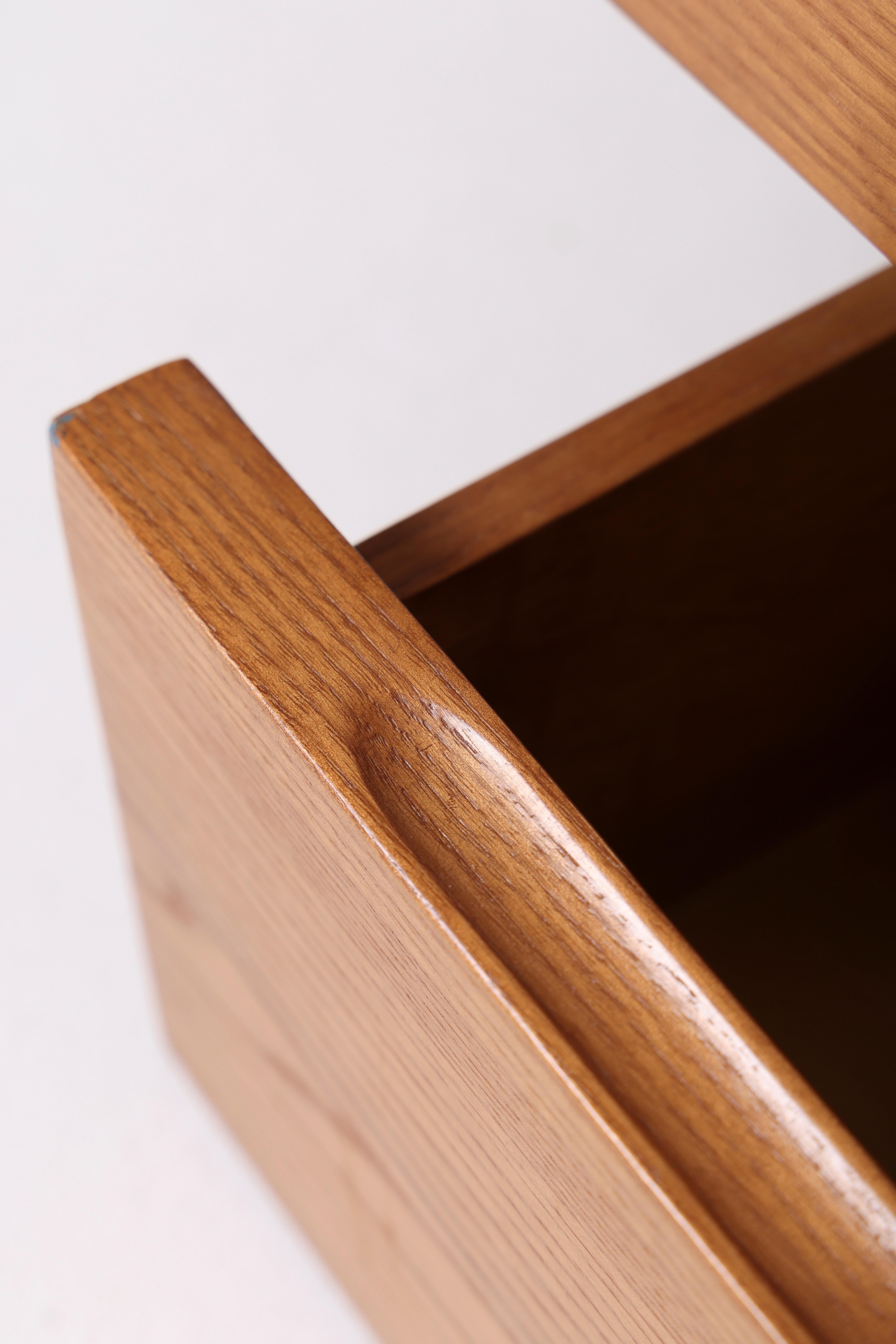Solid Elm Bookcase, 1970s 5