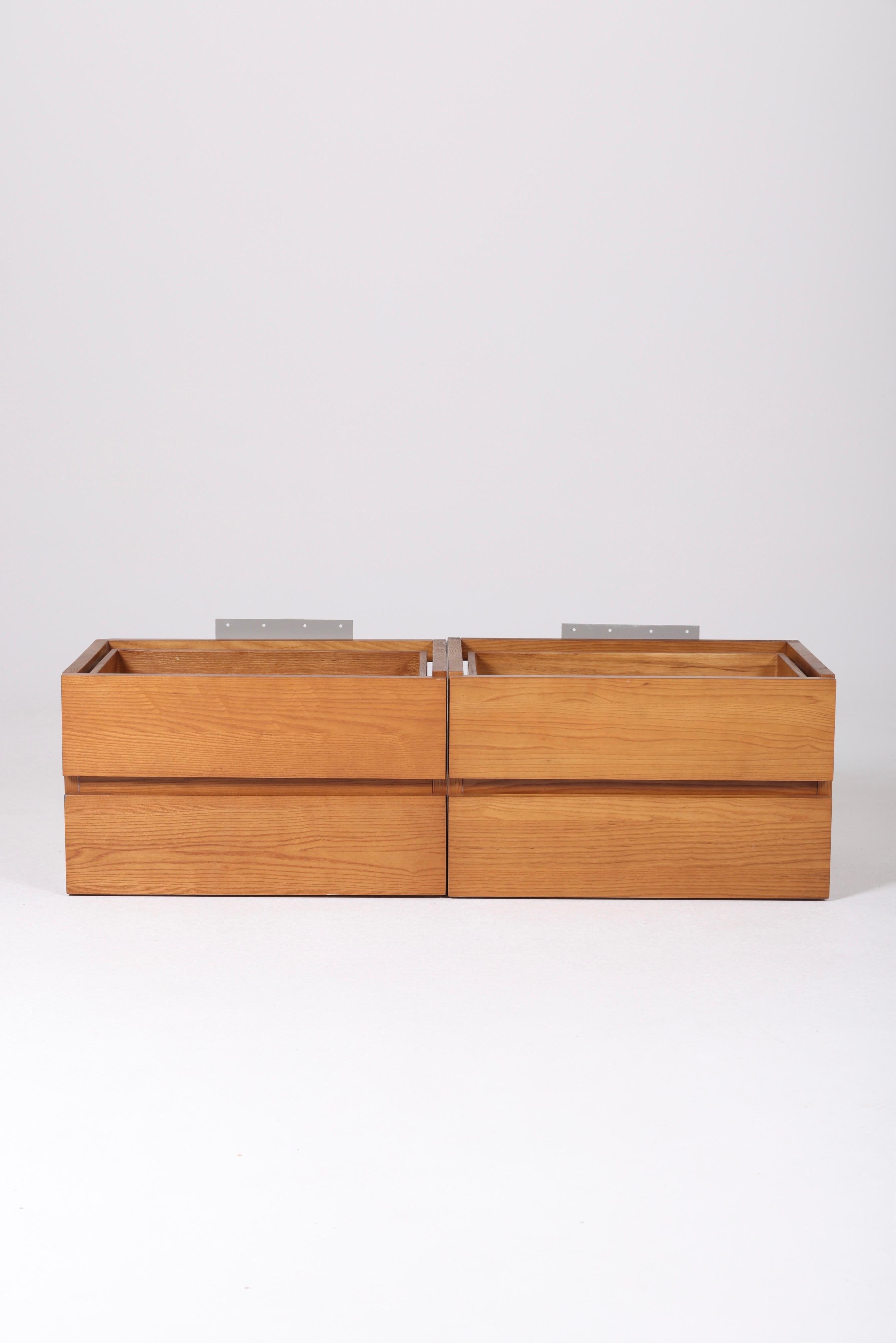 Solid Elm Bookcase, 1970s 9