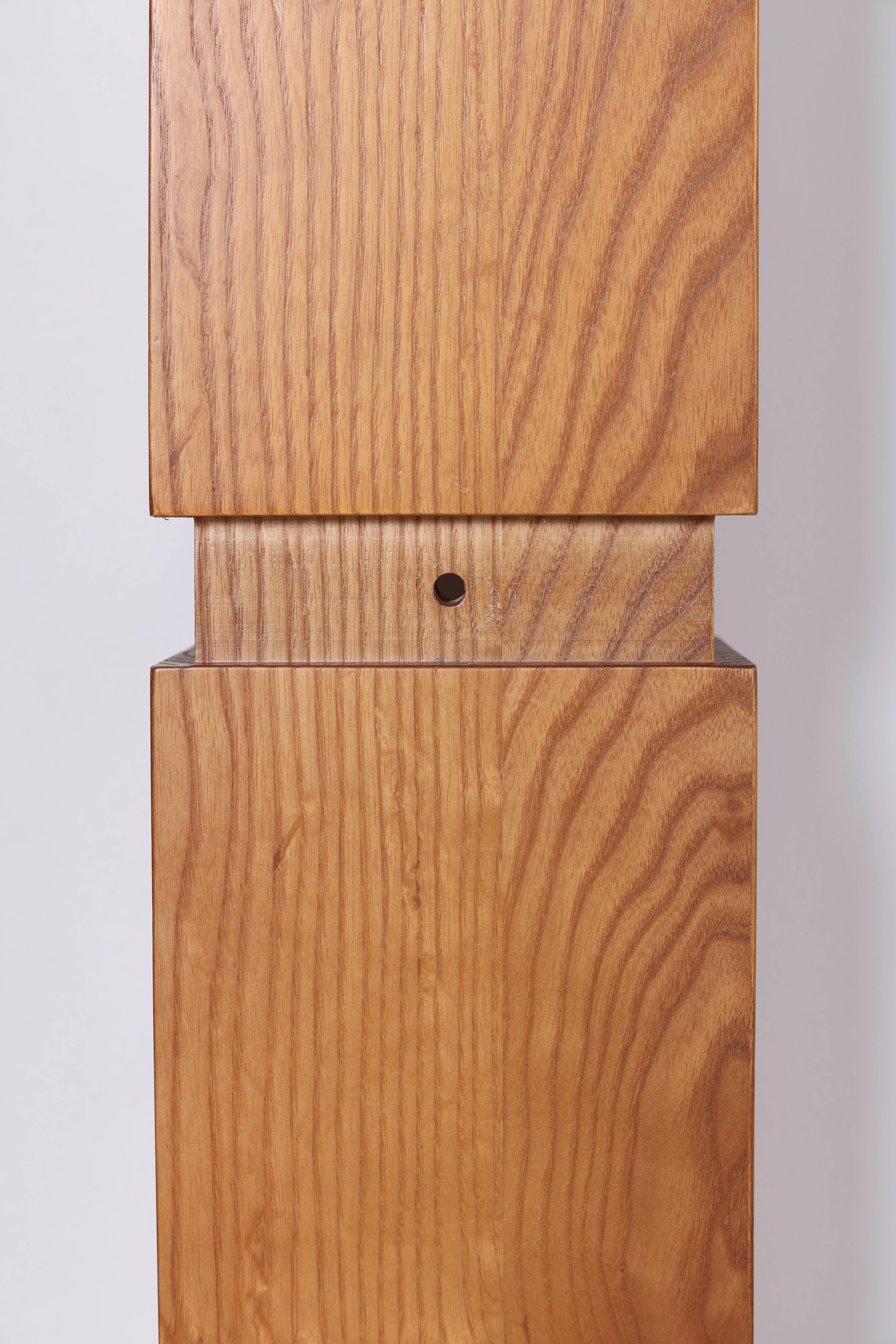 Solid Elm Bookcase, 1970s 2