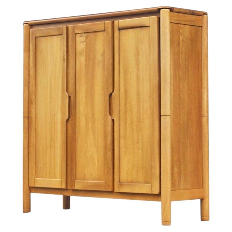 Mueble de olmo macizo estilo Chapo, Maison Regain circa 1970 en venta