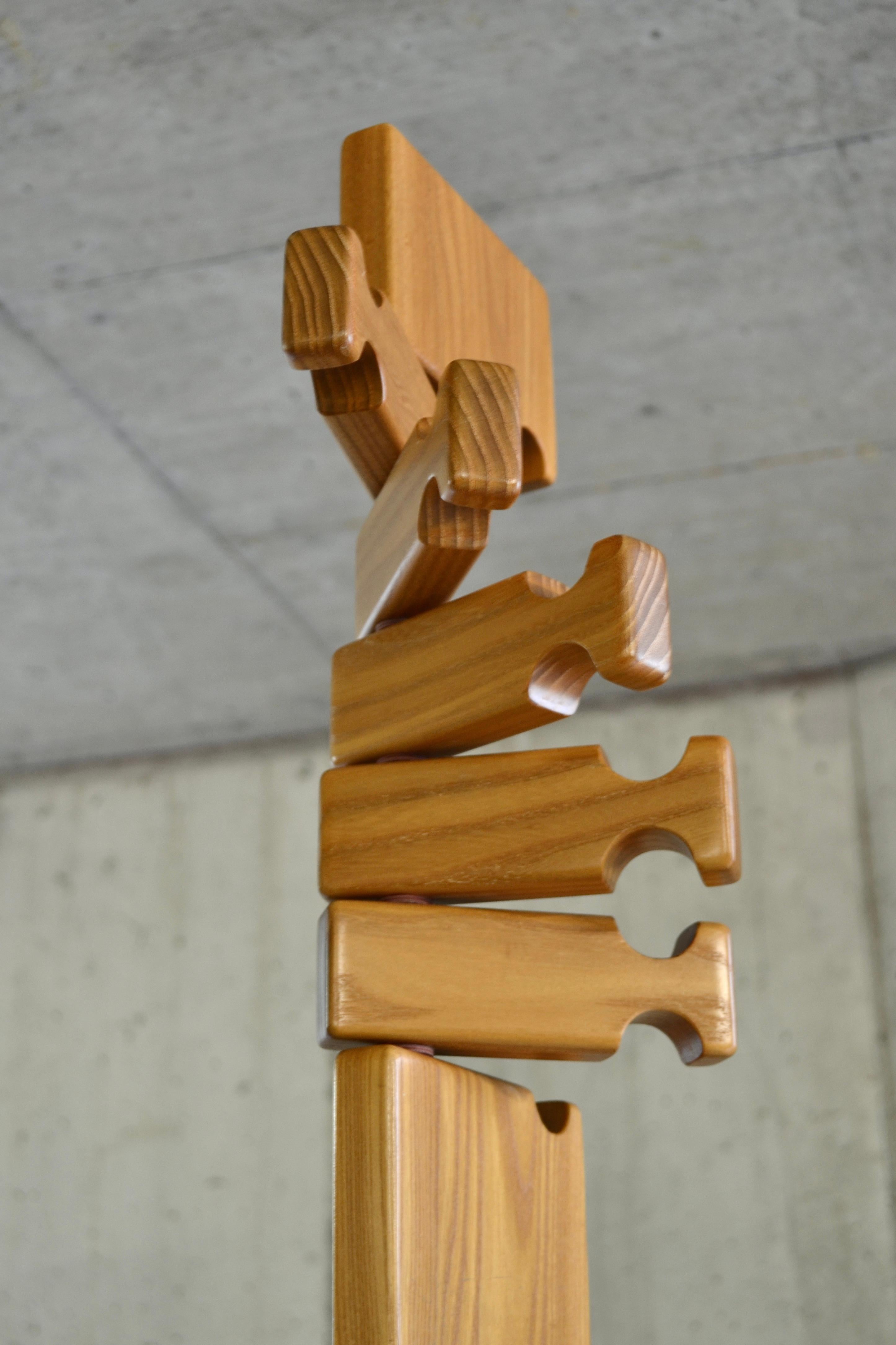 Orme Porte-manteaux en orme massif, Maison Regain, France, années 1980 en vente