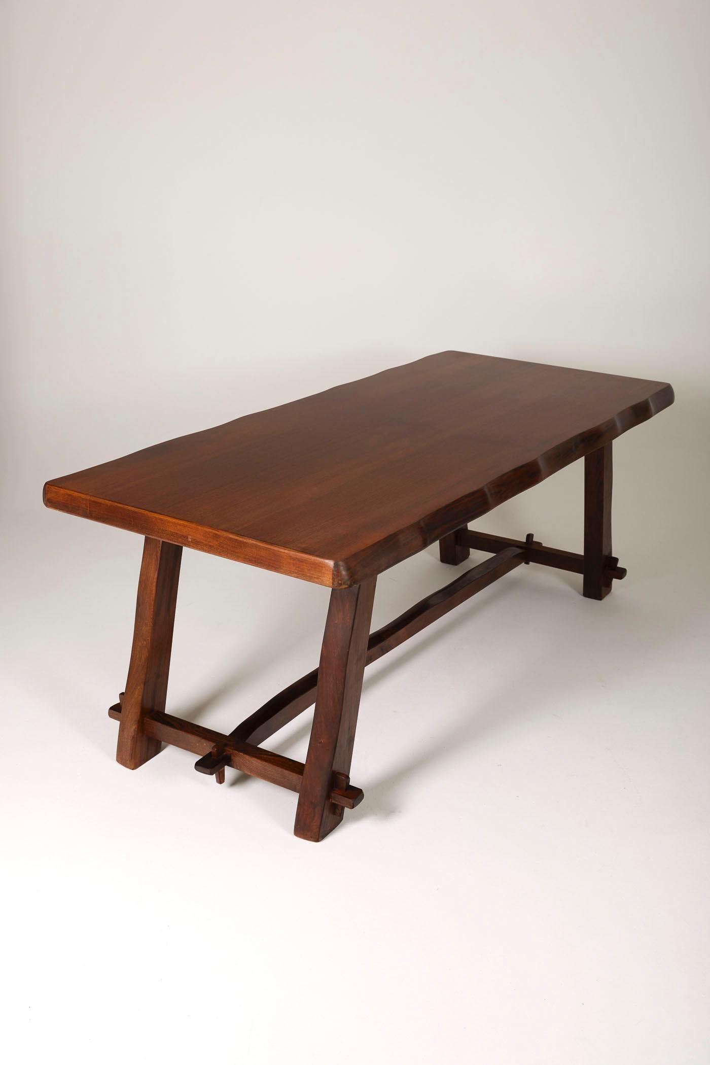 Elm Solid elm dining table