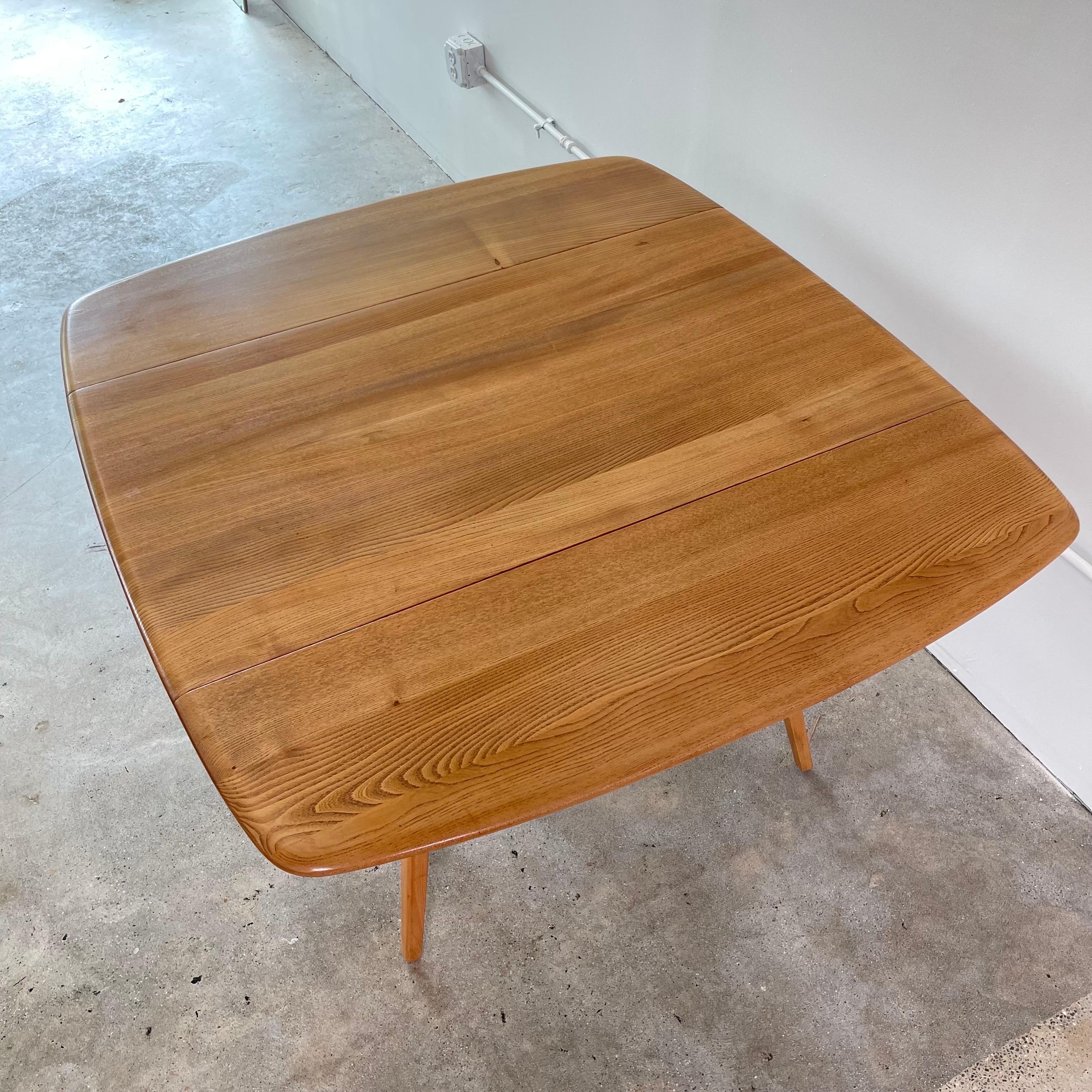 Solid Elm Drop Leaf Table by Ercol 4