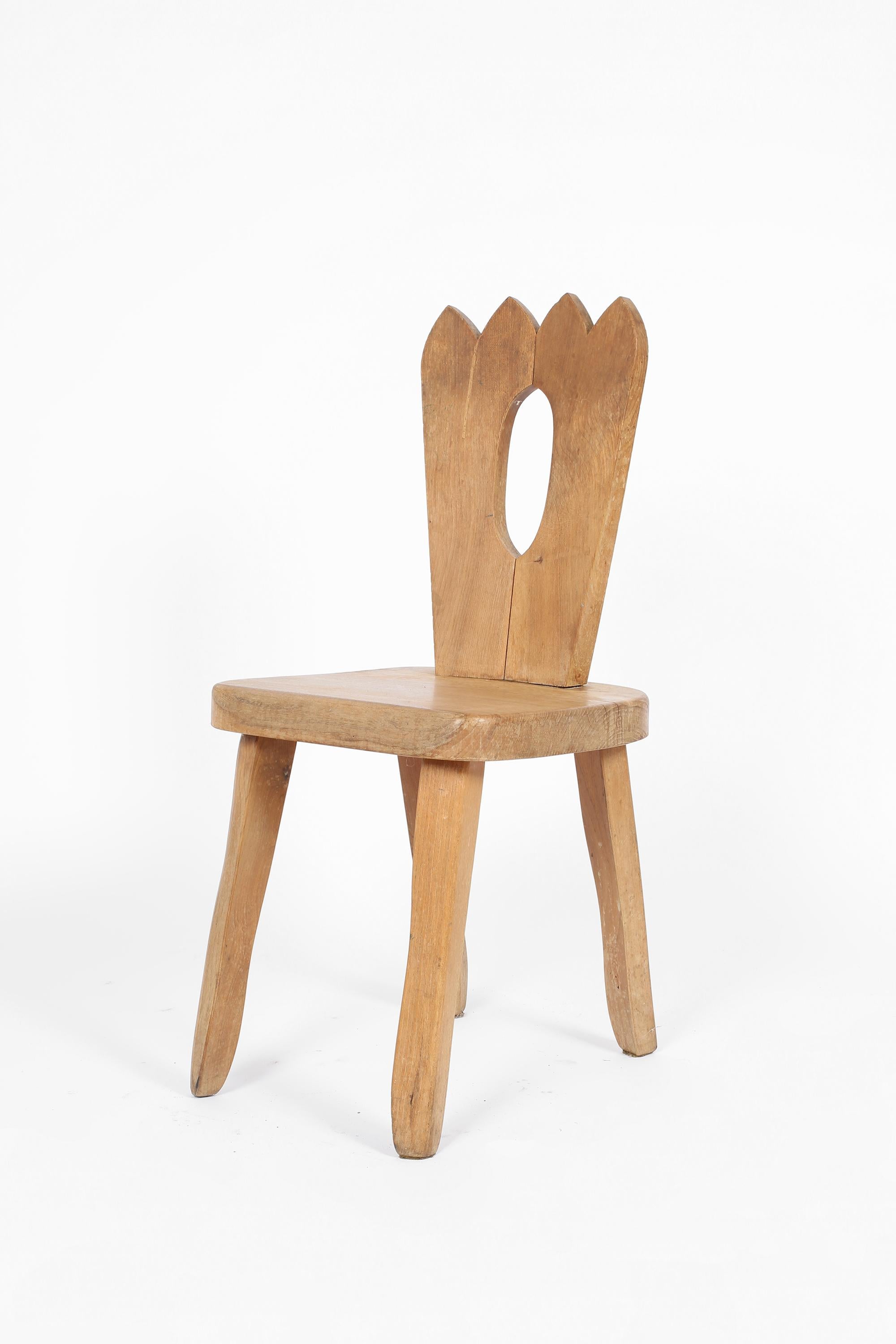 Mid-Century Modern Solid Elm ‘King’ Chair Attributed to Olavi Hanninen, c. 1960s