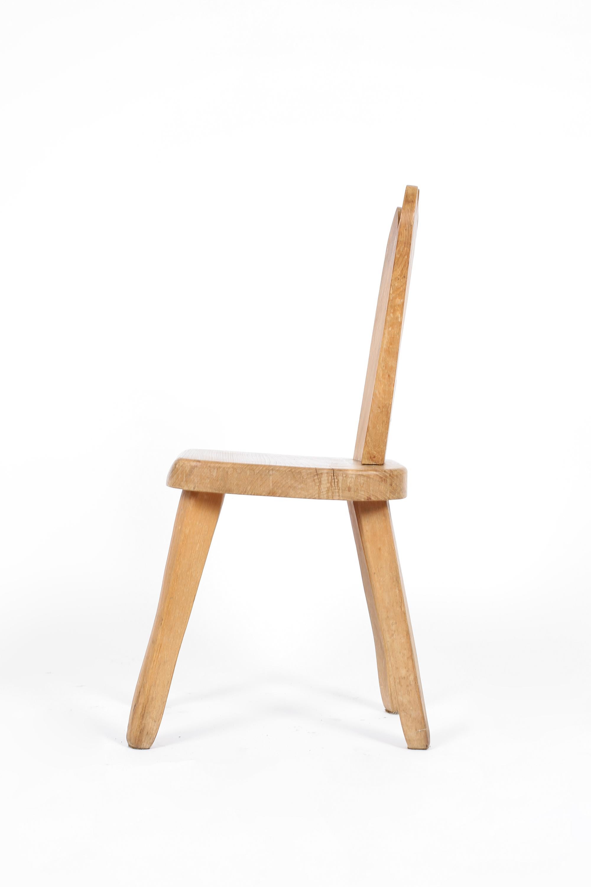 Finnish Solid Elm ‘King’ Chair Attributed to Olavi Hanninen, c. 1960s