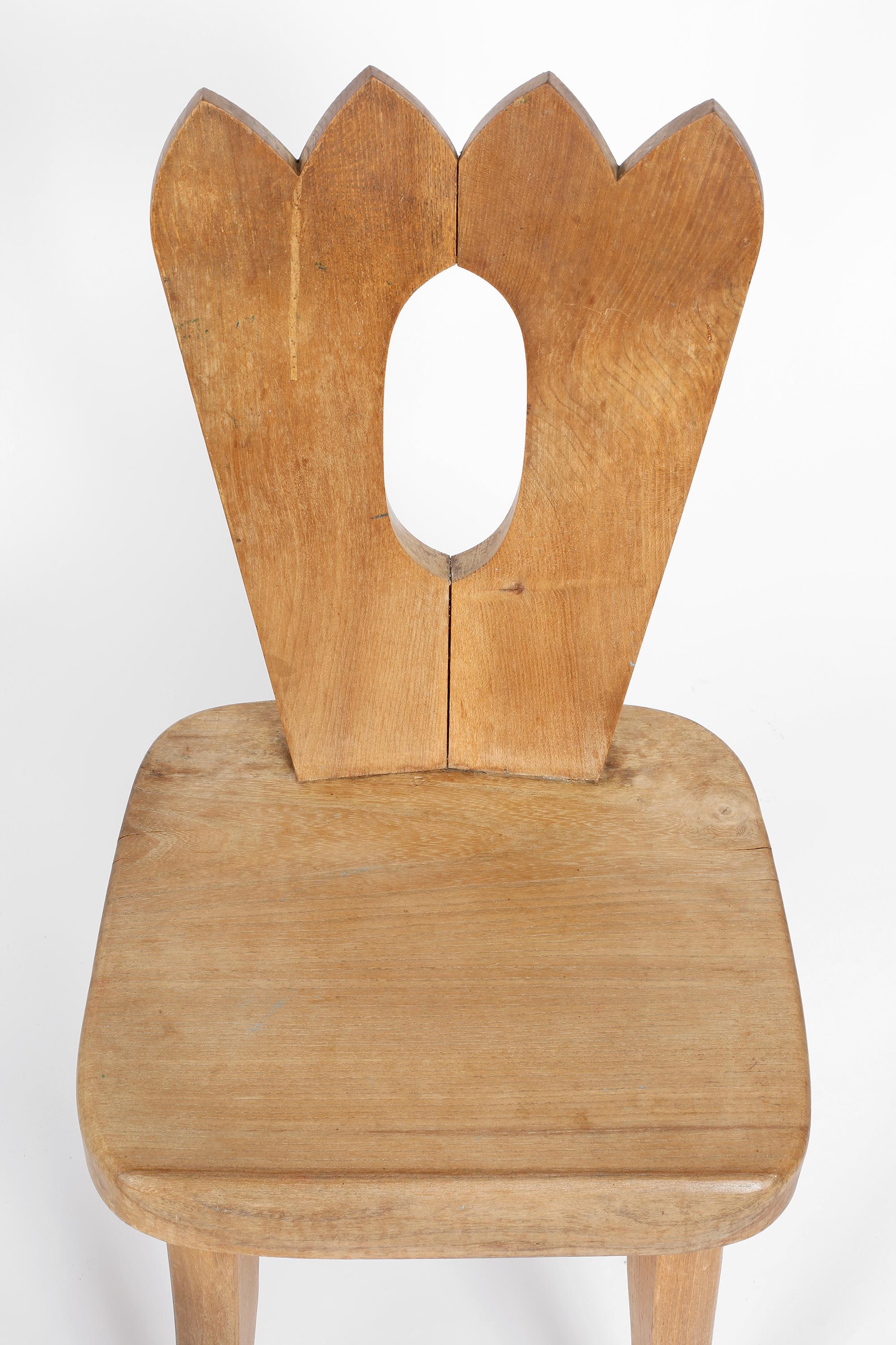 20th Century Solid Elm ‘King’ Chair Attributed to Olavi Hanninen, c. 1960s