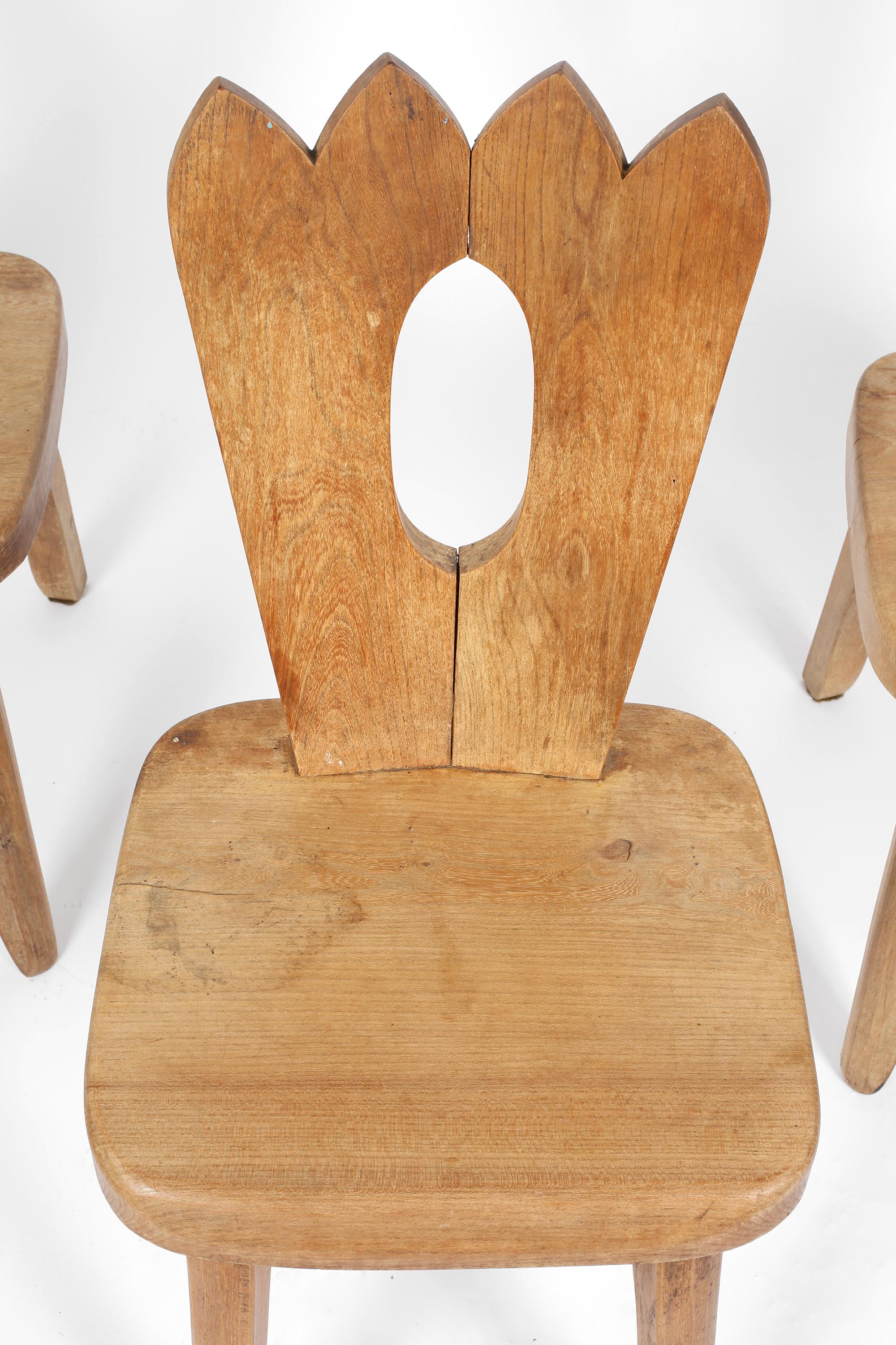 Solid Elm ‘King’ Chair Attributed to Olavi Hanninen, c. 1960s 1