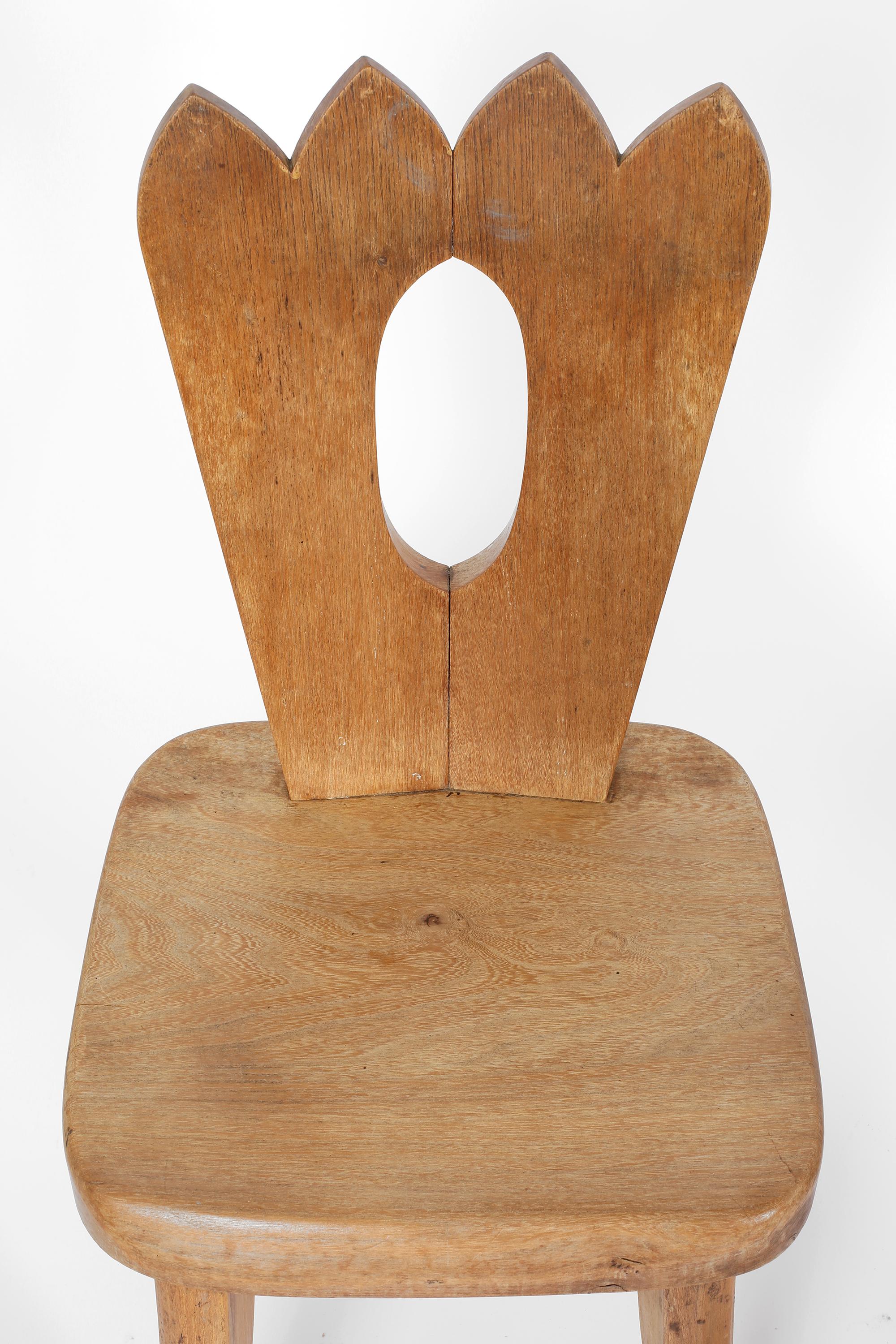 Solid Elm ‘King’ Chair Attributed to Olavi Hanninen, c. 1960s 2