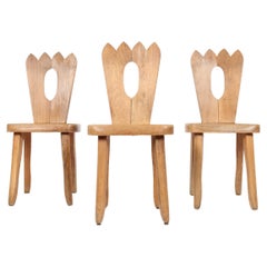 Solid Elm ‘King’ Chair Attributed to Olavi Hanninen, c. 1960s