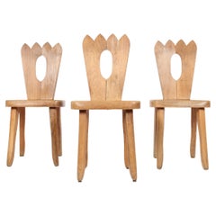 Solid Elm ‘King’ Chair Attributed to Olavi Hanninen, c. 1960s