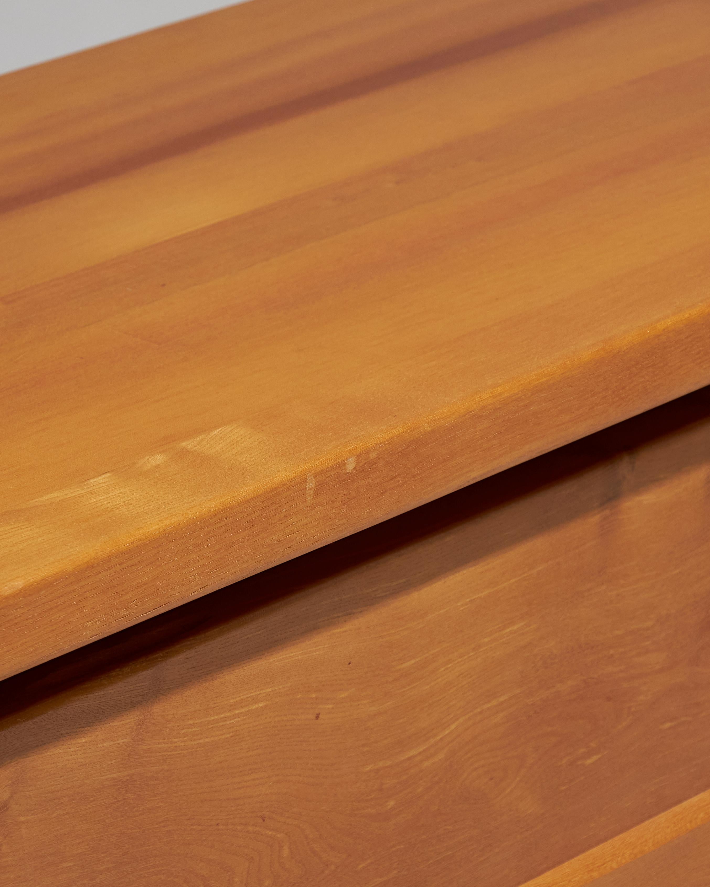 Solid Elm Sideboard, 1970s For Sale 13