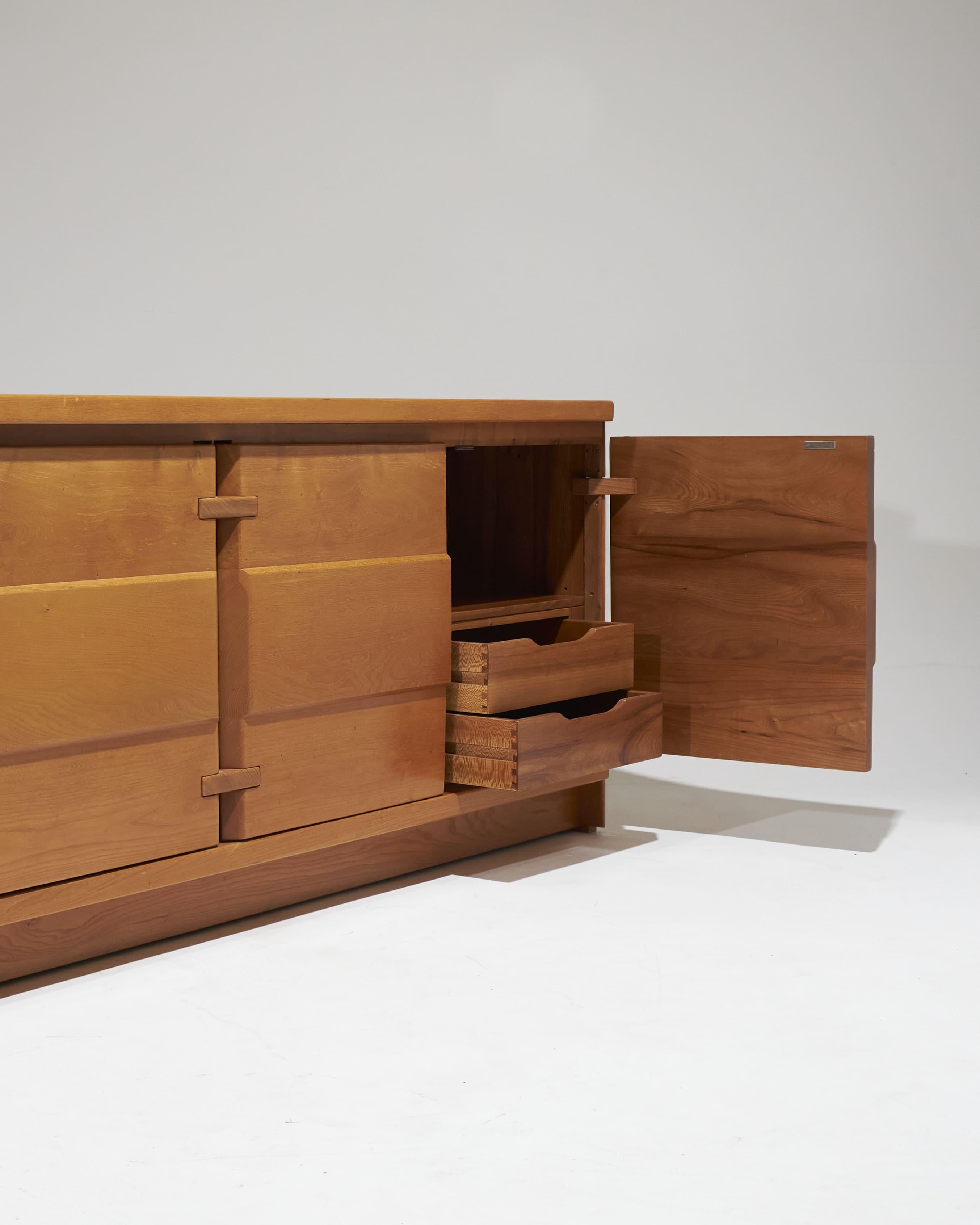 Solid Elm Sideboard, 1970s For Sale 13
