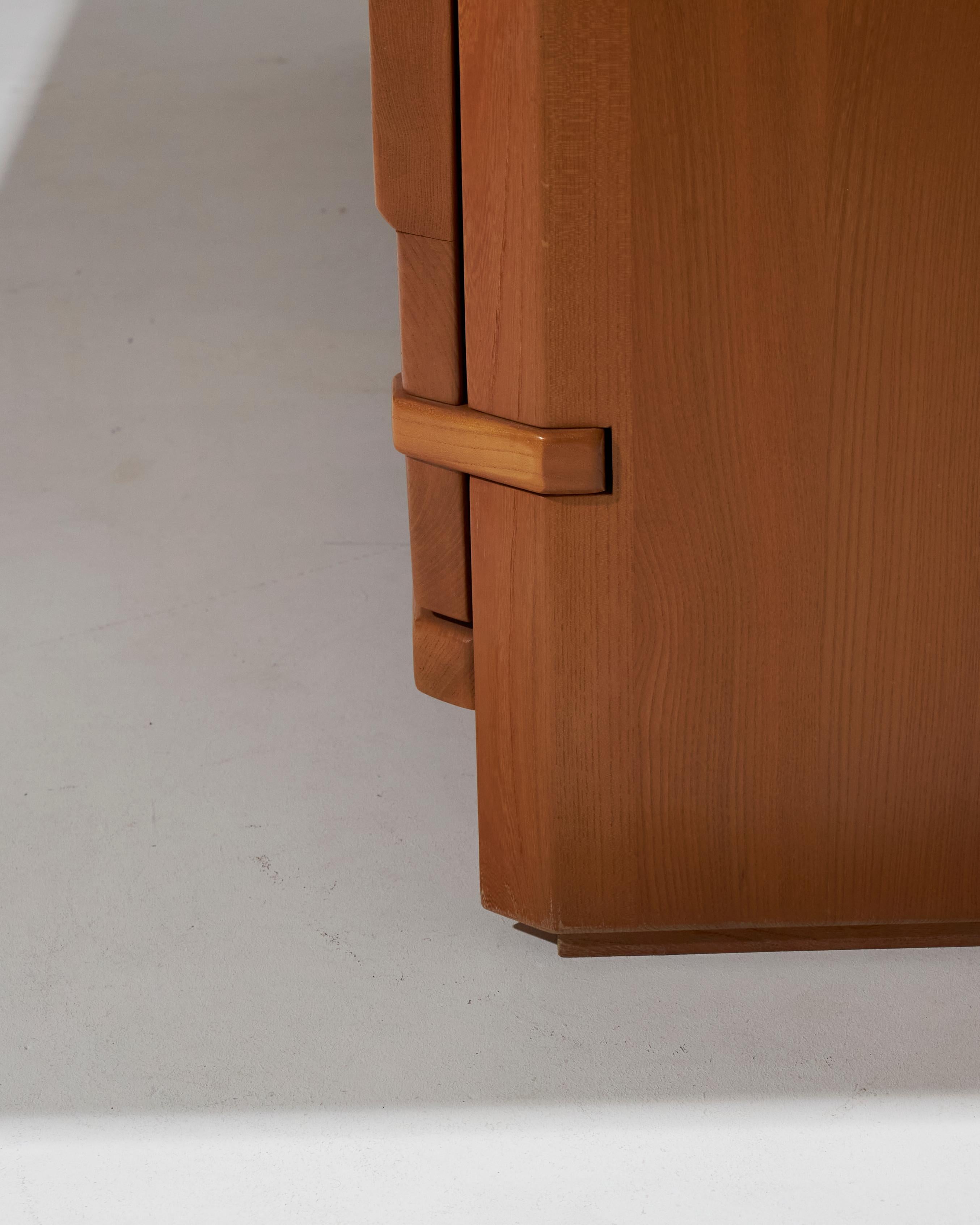 Solid Elm Sideboard, 1970s For Sale 1