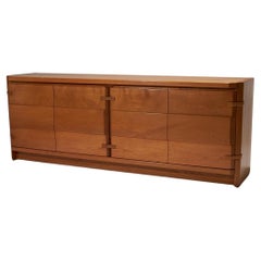 Sideboard aus massiver Ulme, 1970er Jahre