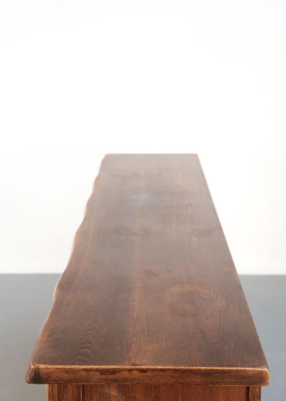 Solid Elm Sideboard by Olavi Hanninen For Sale 3