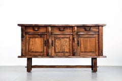 Solid Elm Sideboard by Olavi Hanninen