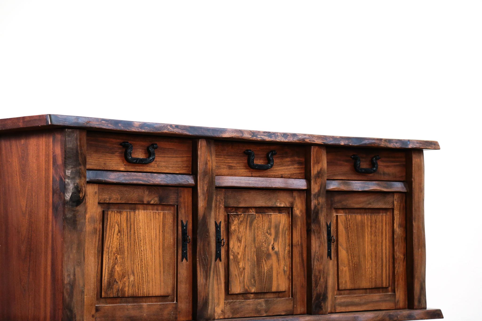 20th Century Solid Elm Sideboard by Olavi Hanninen For Sale