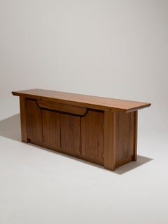 Credenza in olmo massiccio, Luigi Gorgoni, anni '80